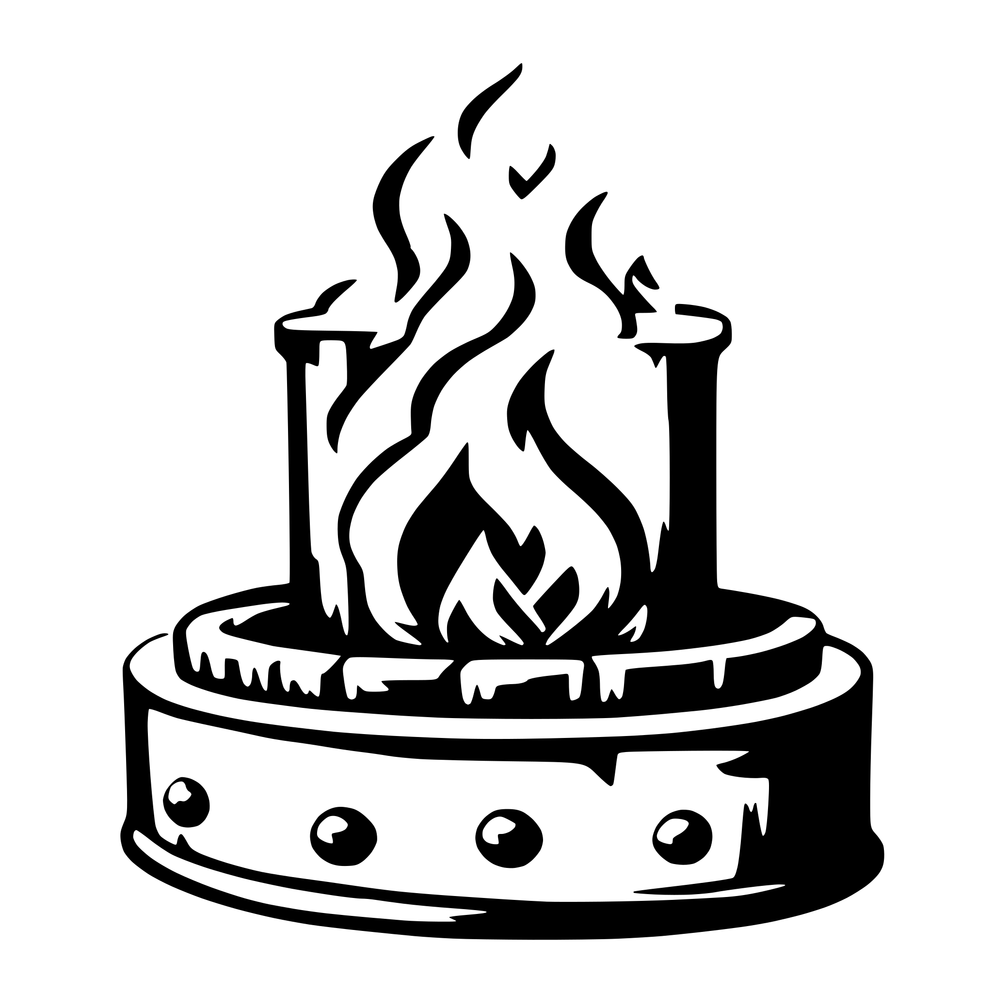 AI-generated SVG of 'hearth'