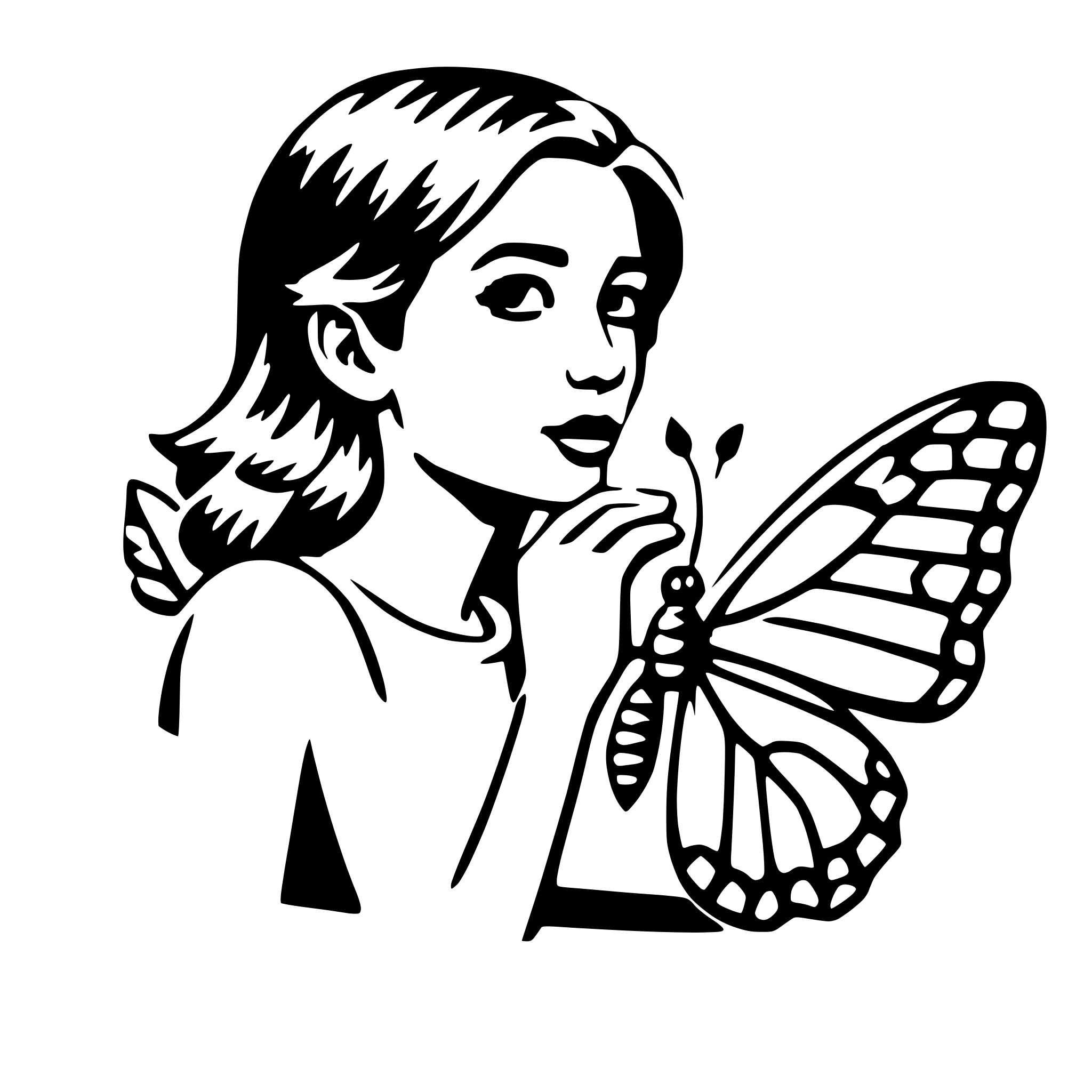 AI-generated SVG of 'butterfly kisses'