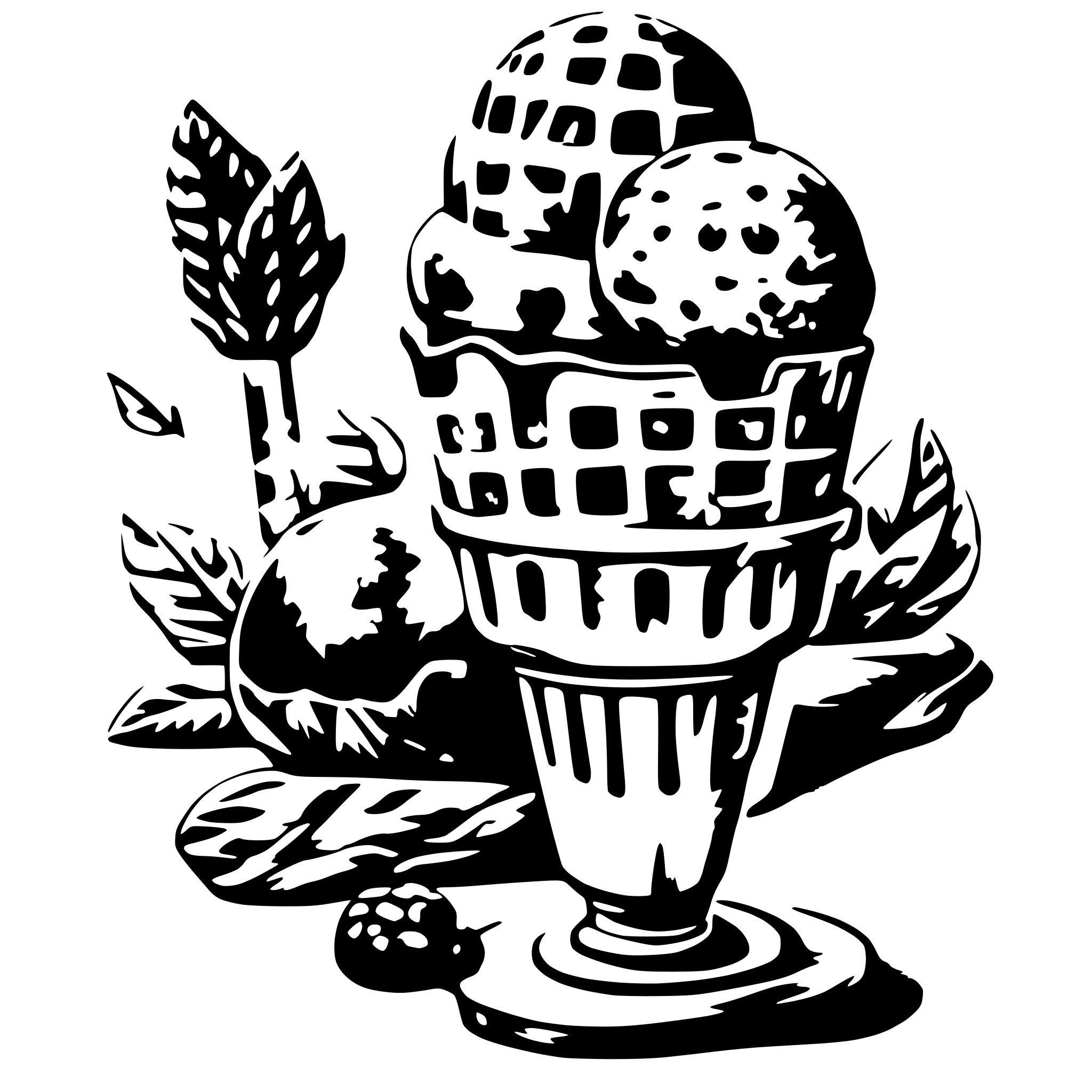 AI-generated SVG of a Ice cream