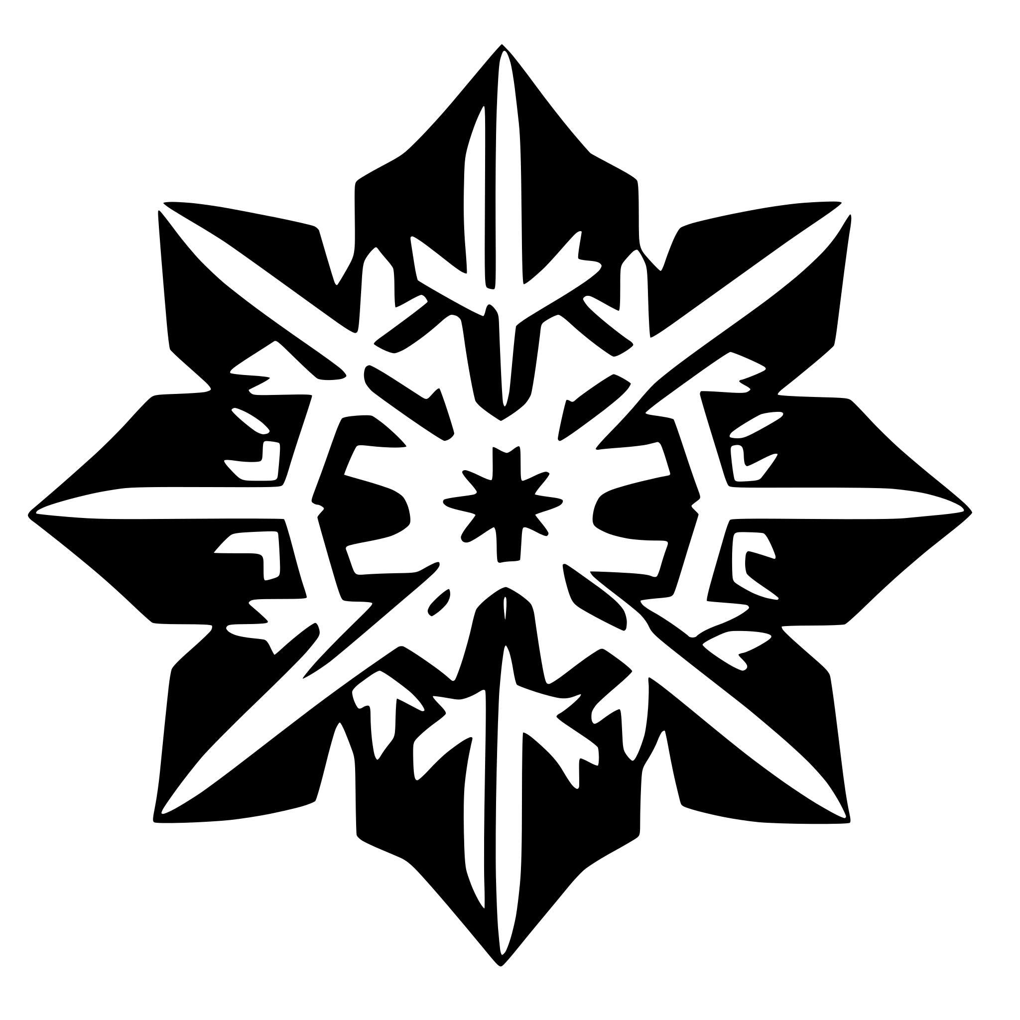 AI-generated SVG of a snowflake