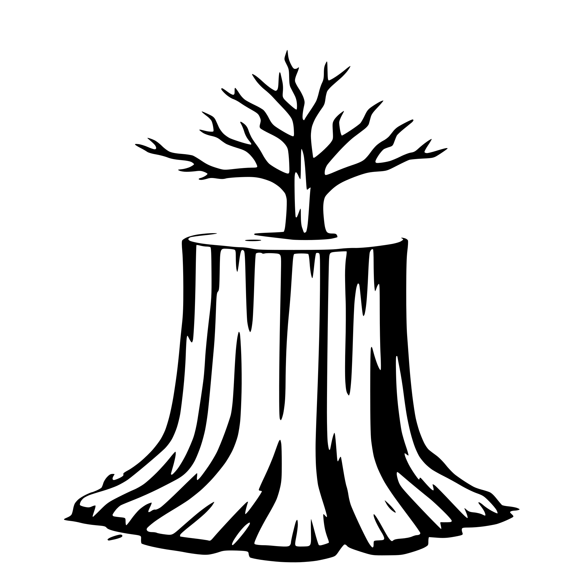 AI-generated SVG of 'Tree stump'