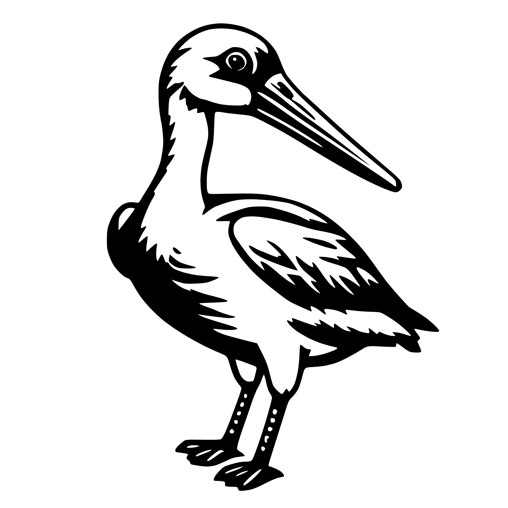 AI-generated SVG of a a pellican