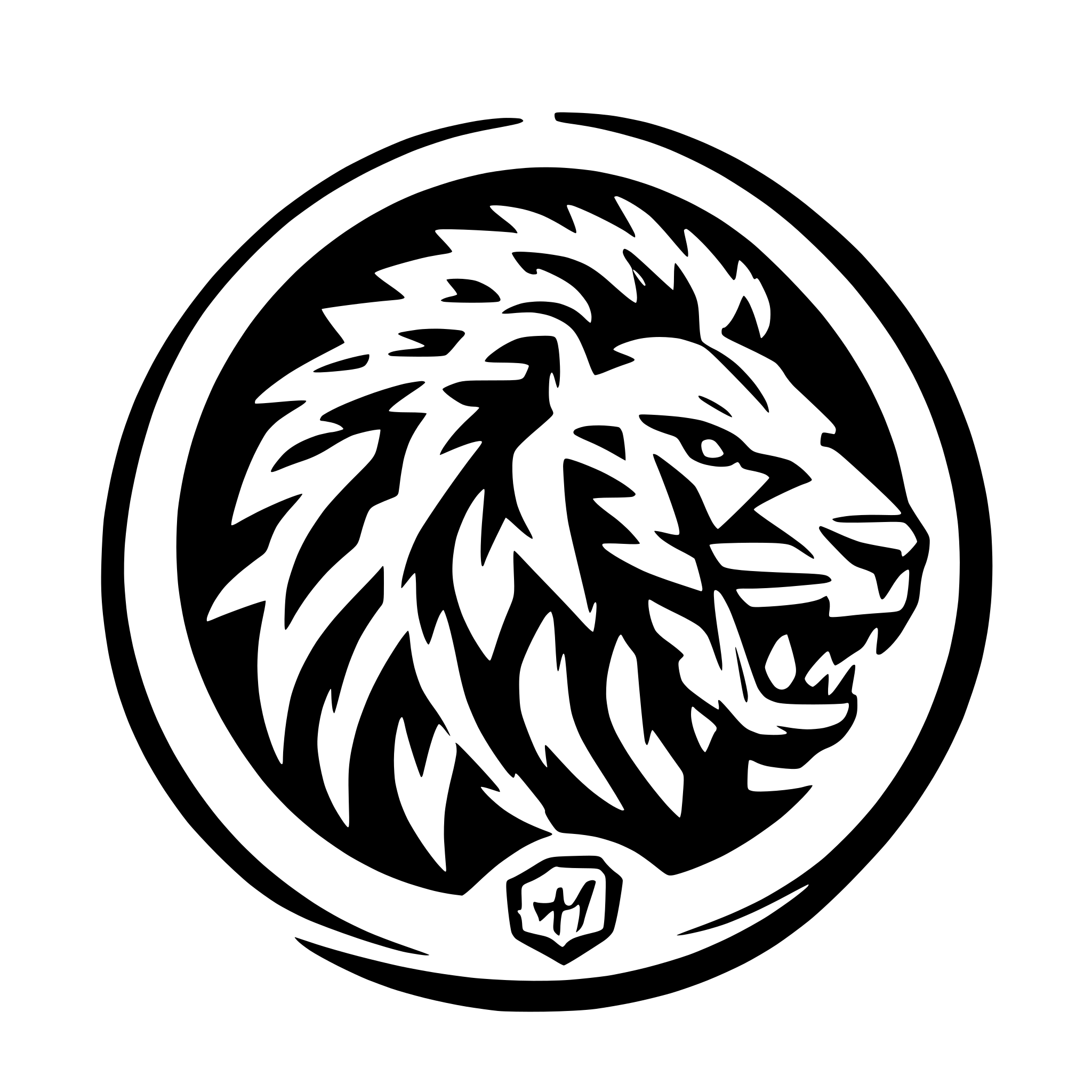 AI-generated SVG of a A roaring lion, automobile themed logo. flames and pace