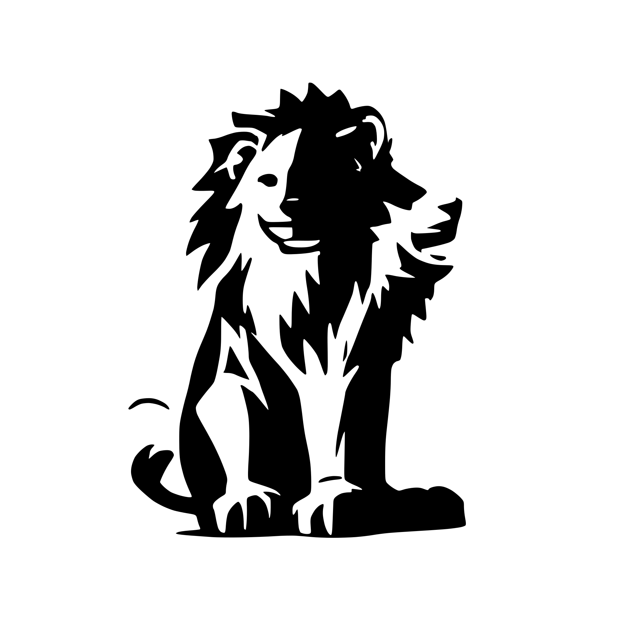 AI-generated SVG of 'lion'
