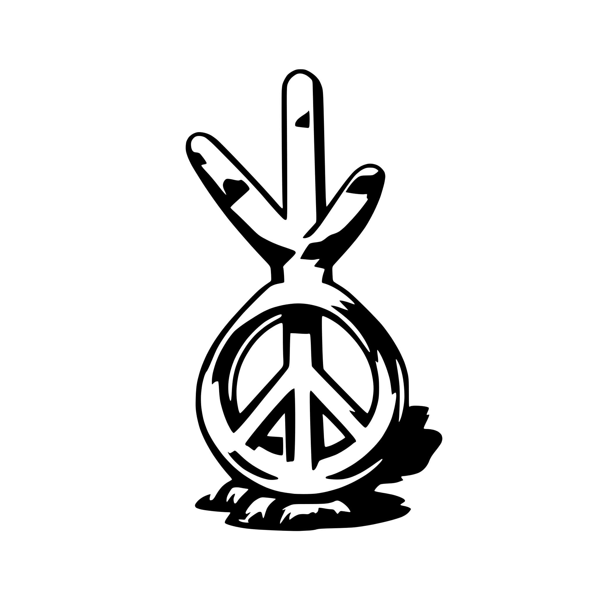 AI-generated SVG of 'peace'