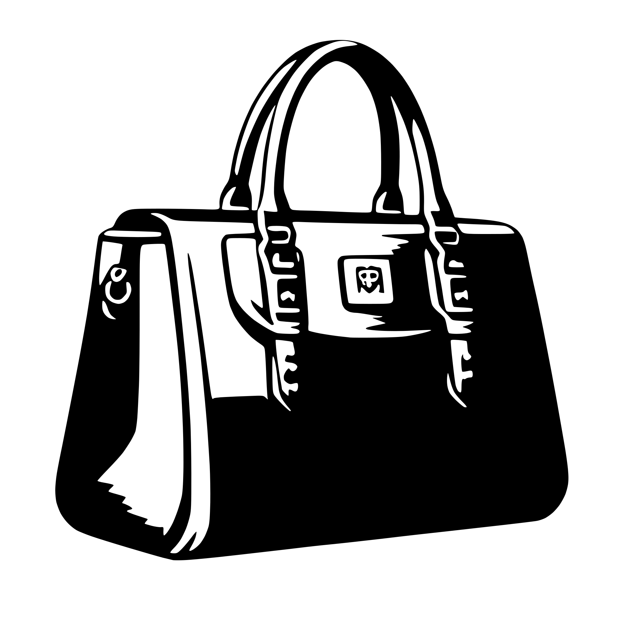 AI-generated SVG of 'handbag'