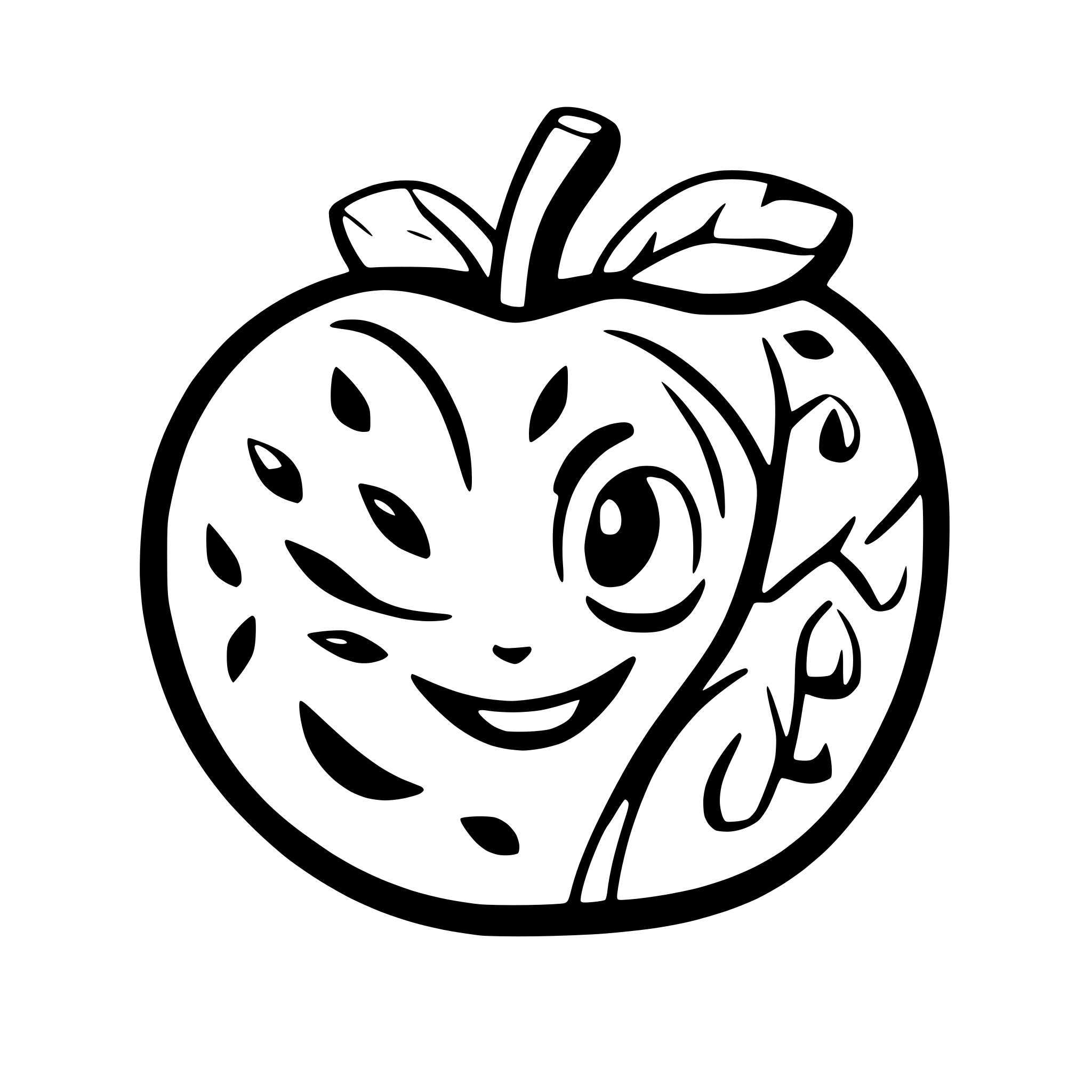 AI-generated SVG of a apple