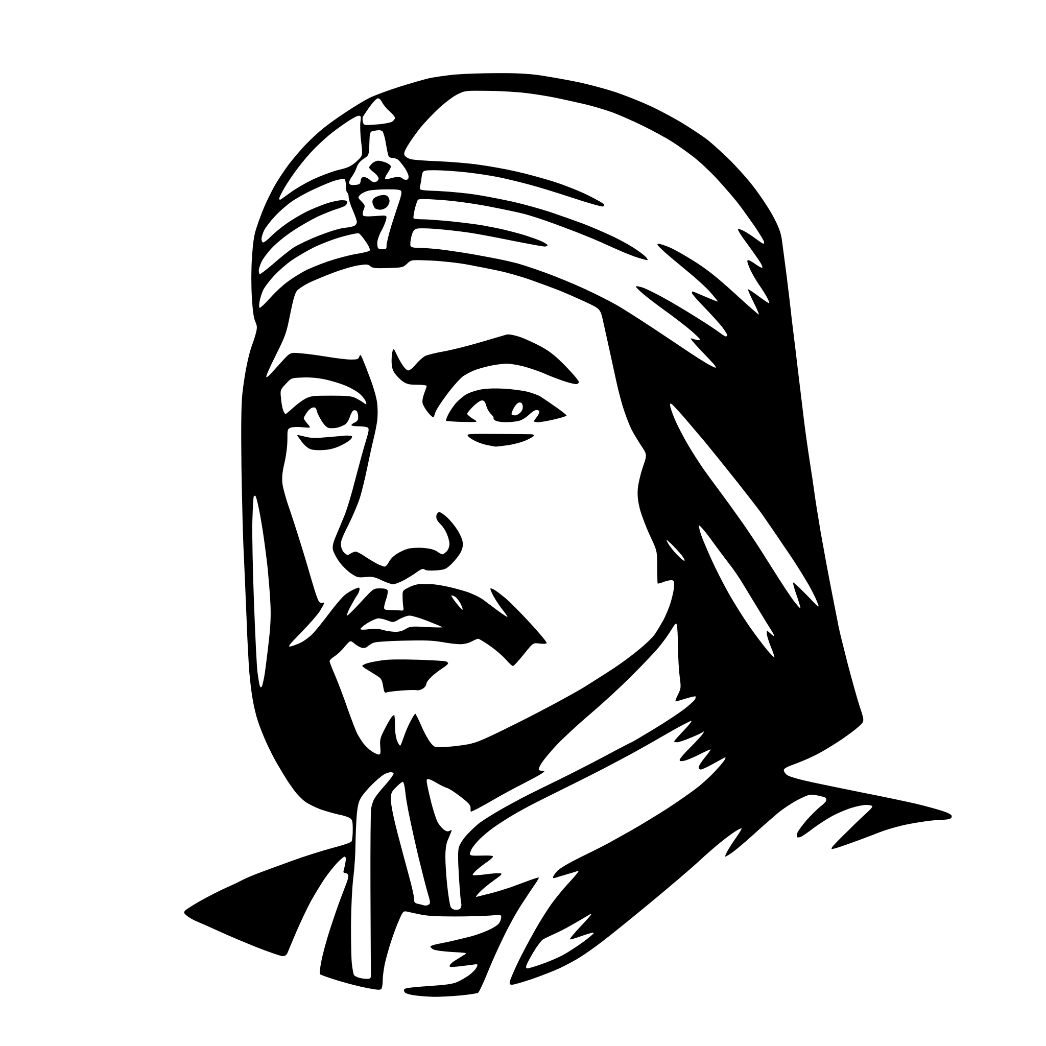 AI-generated SVG of a sun tzu