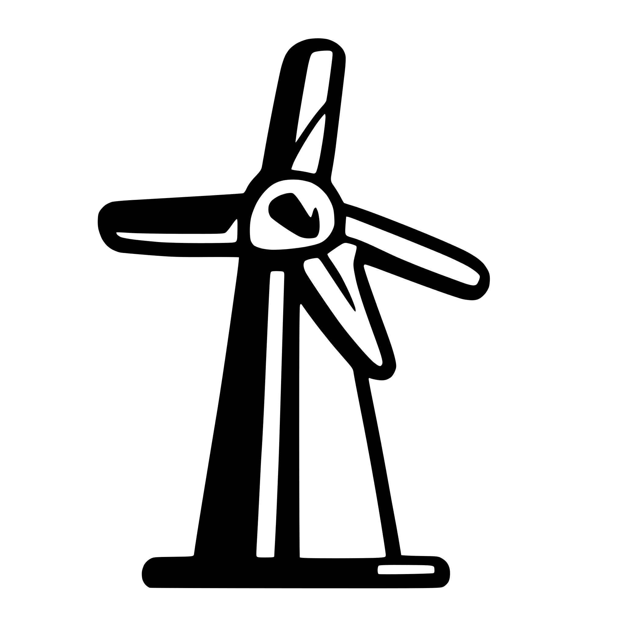 AI-generated SVG of 'Wind turbine'