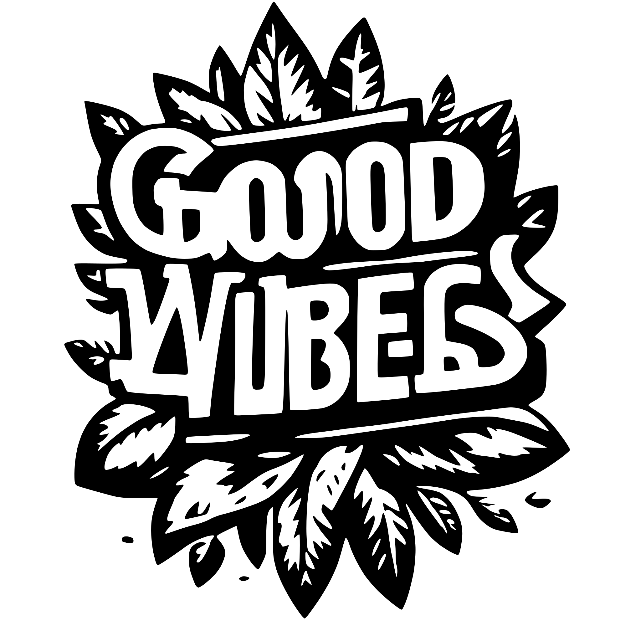 AI-generated SVG of a Good Vibes