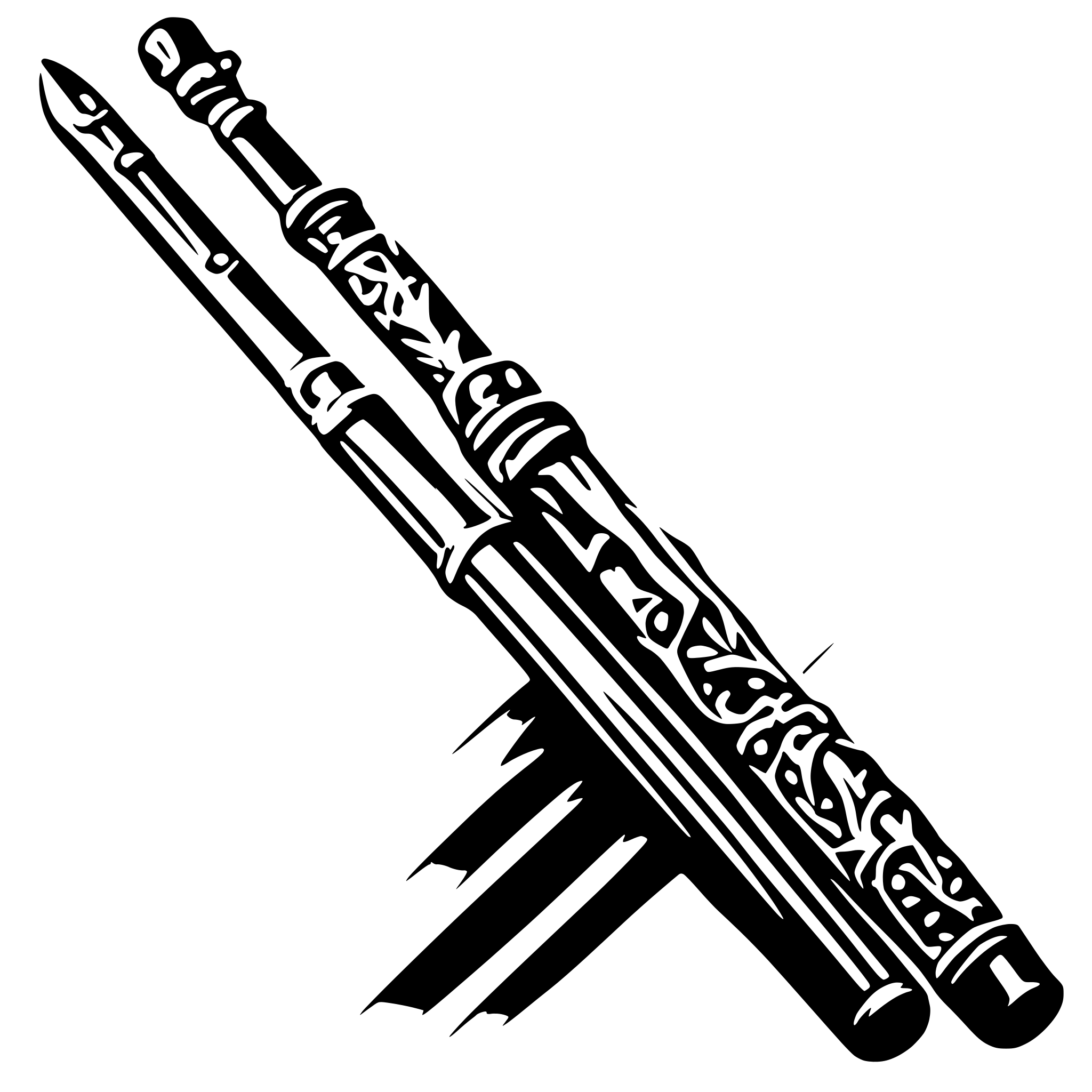 AI-generated SVG of 'piccolo flute'
