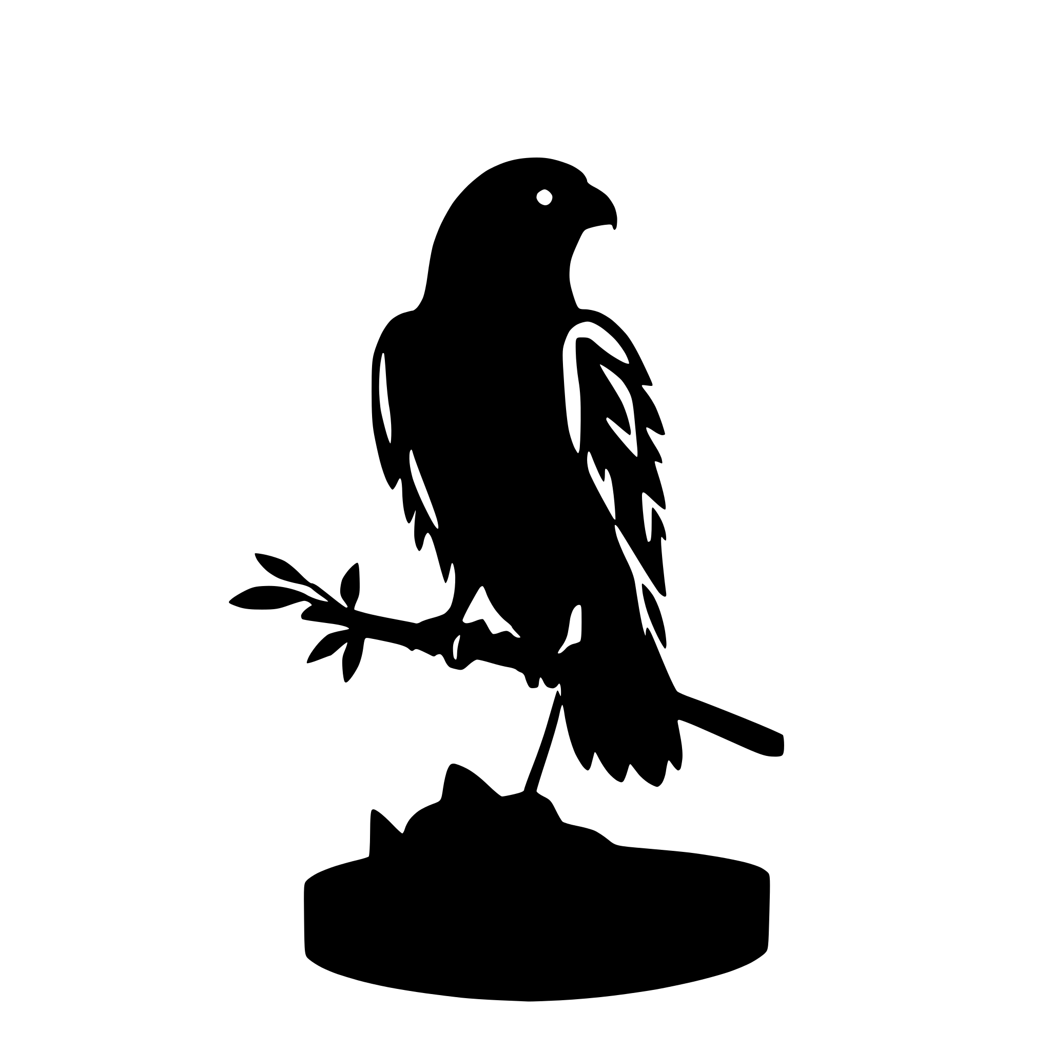 AI-generated SVG of a a falcon