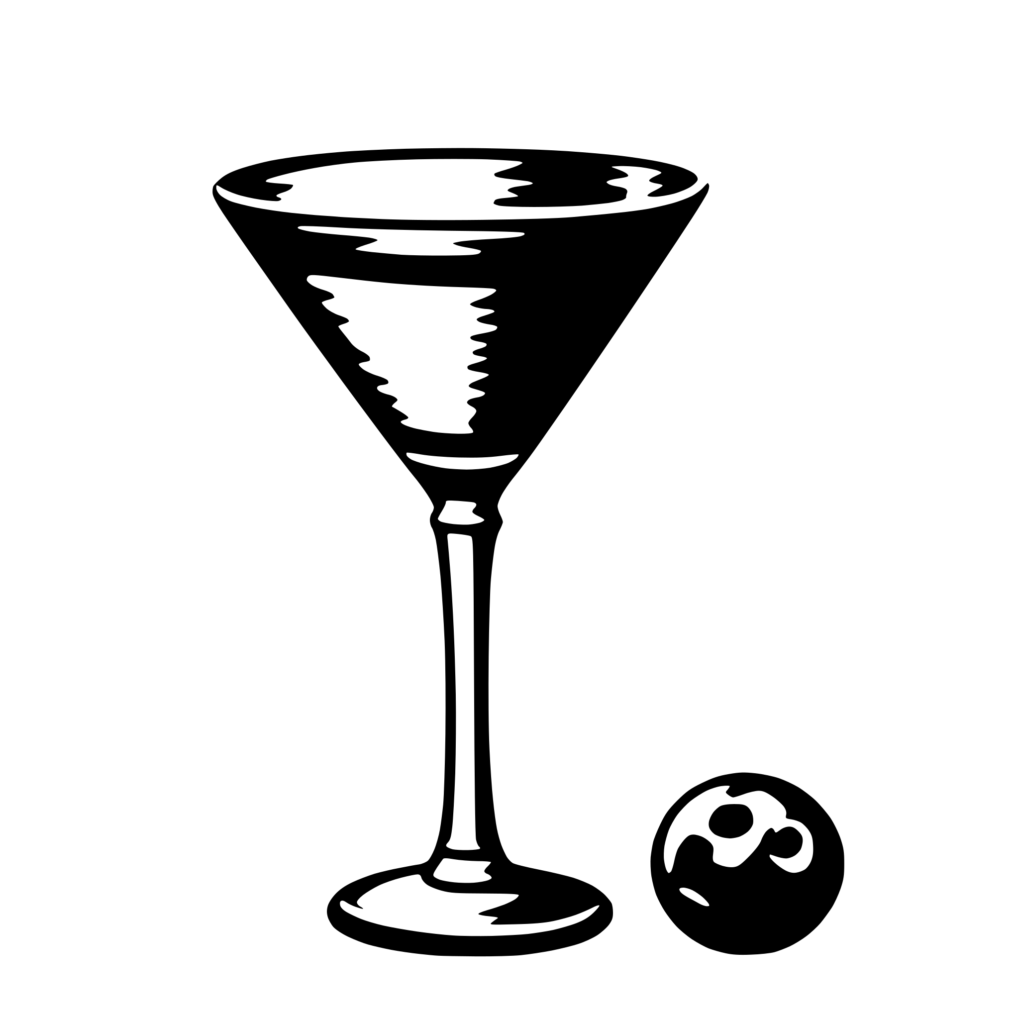 AI-generated SVG of a martini glass