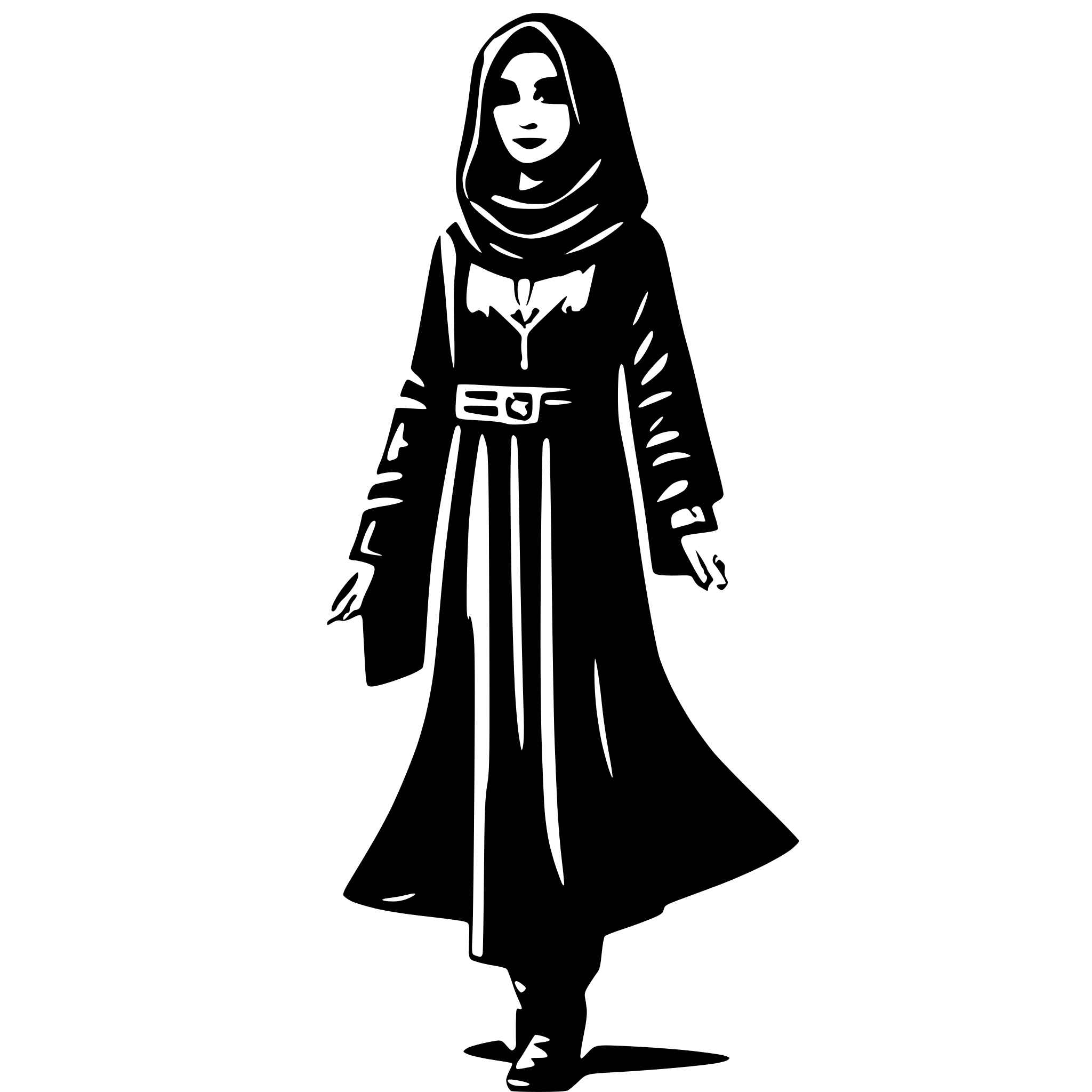 AI-generated SVG of 'abaya'