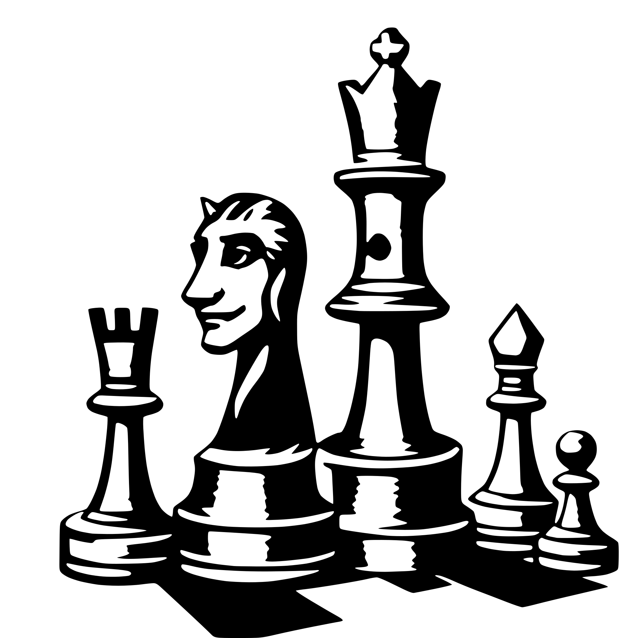 AI-generated SVG of 'chess king'