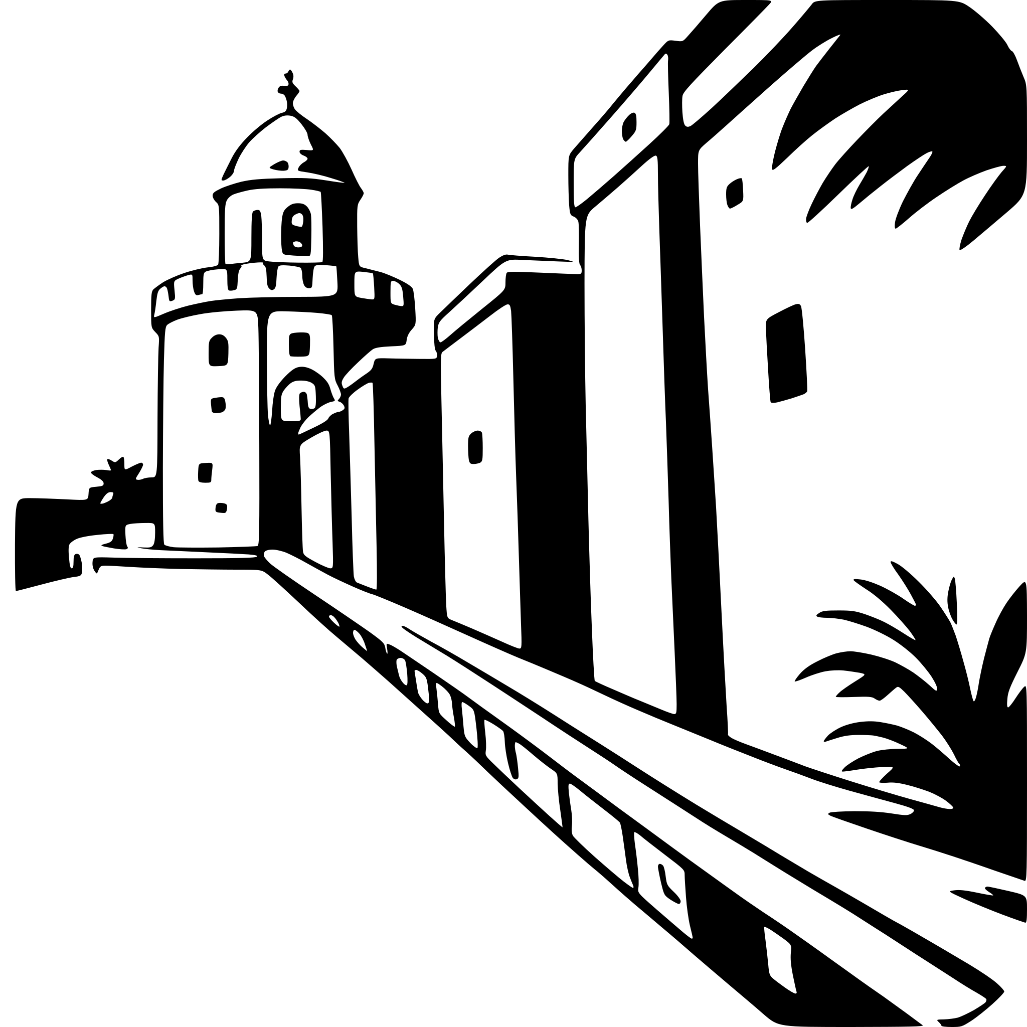 AI-generated SVG of a dubrovnik walls