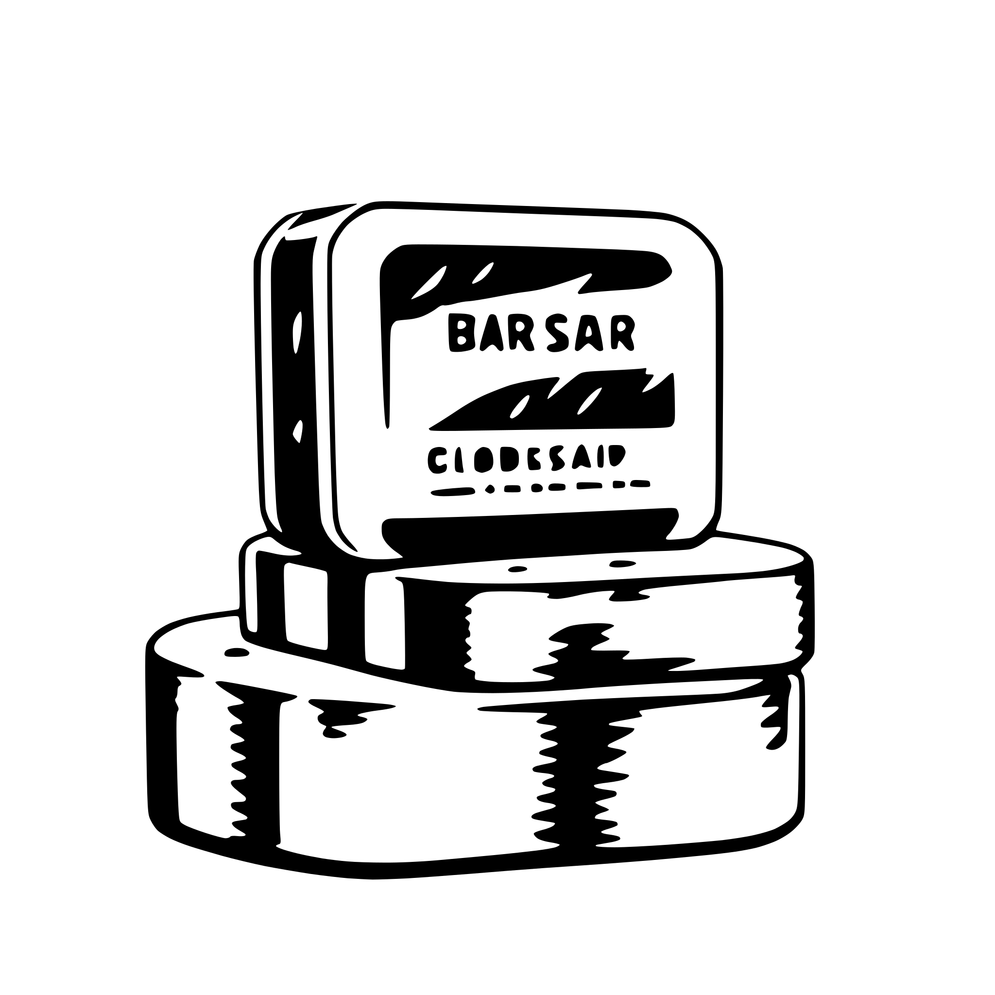 AI-generated SVG of a bar soap