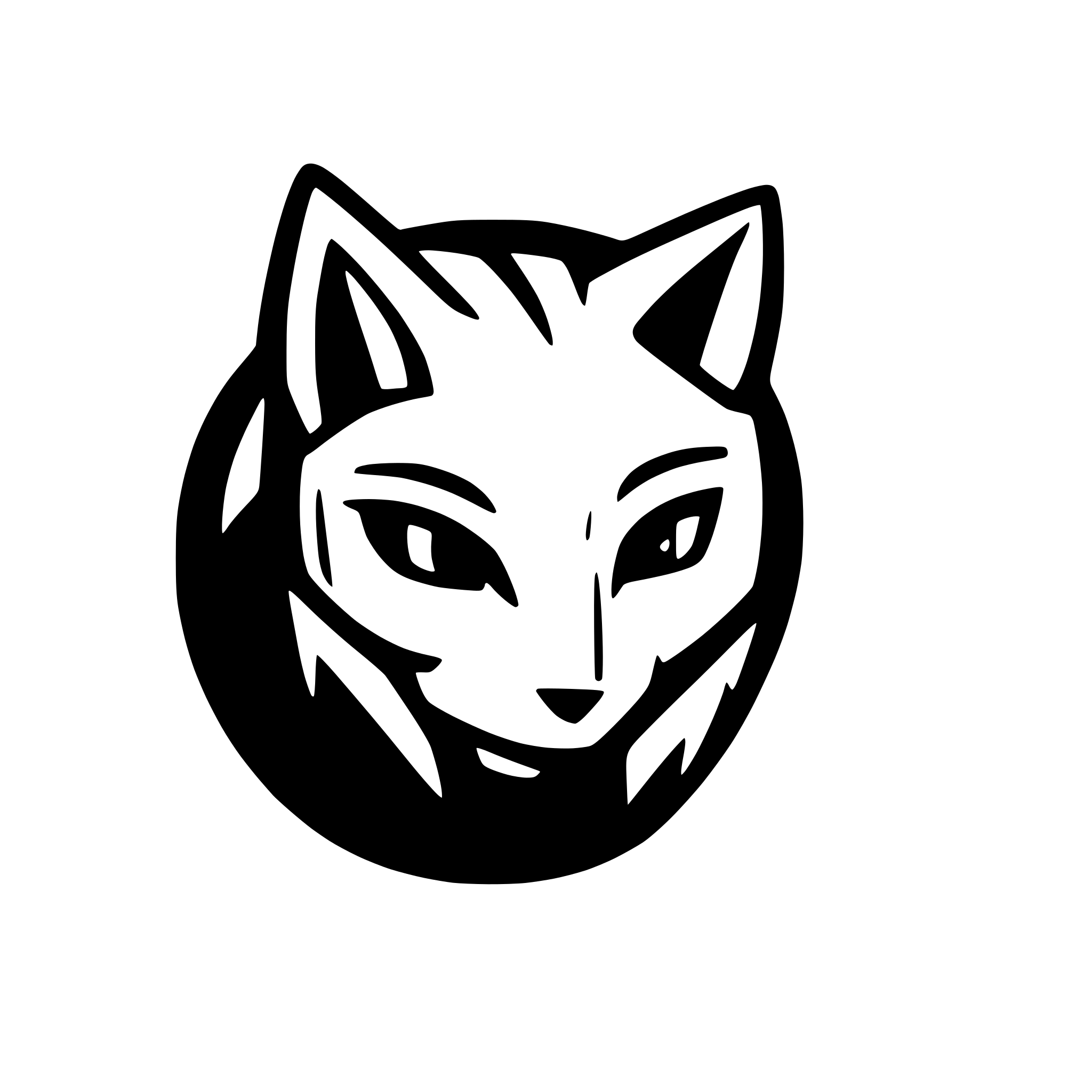 AI-generated SVG of a fox male head close up eye ear