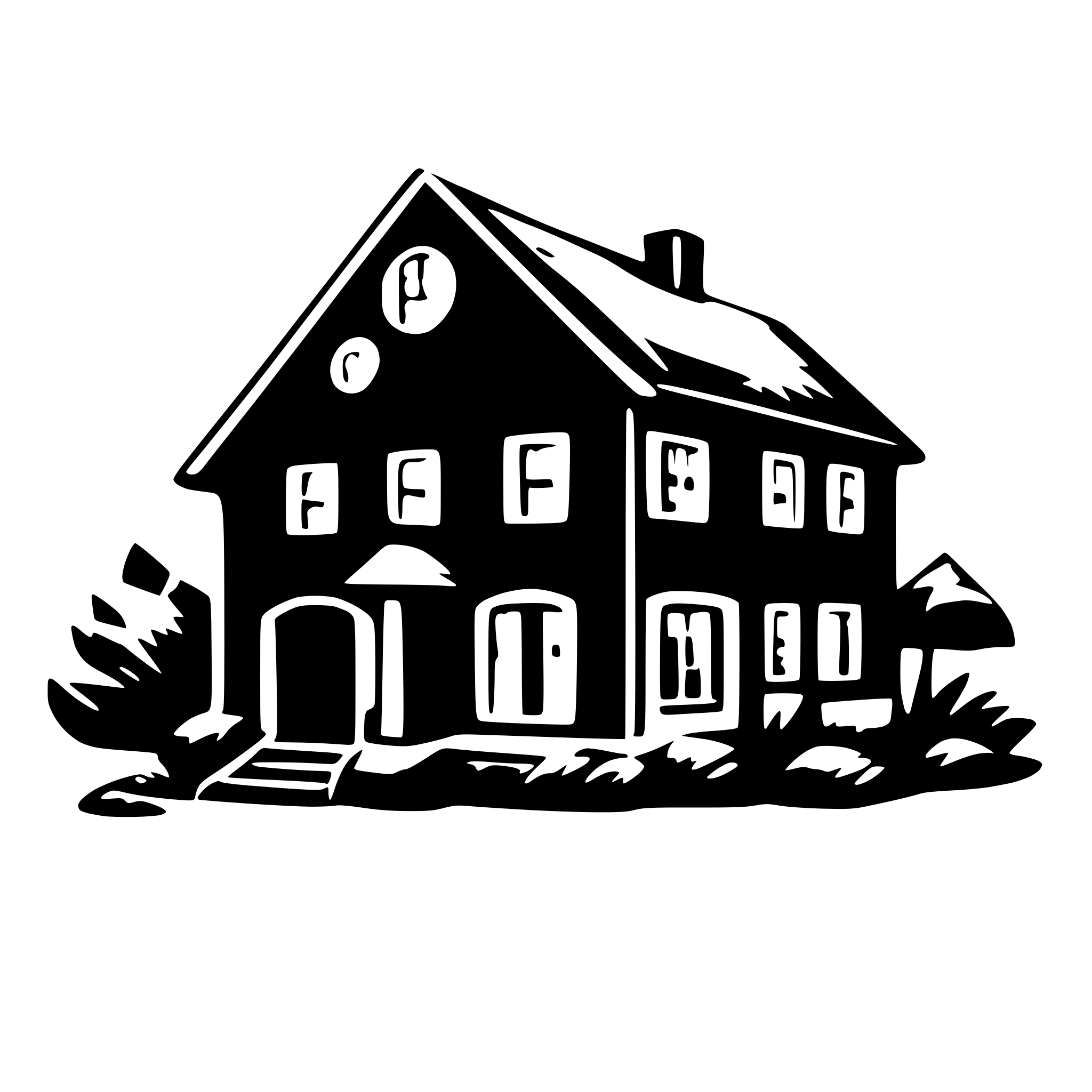 AI-generated SVG of a house