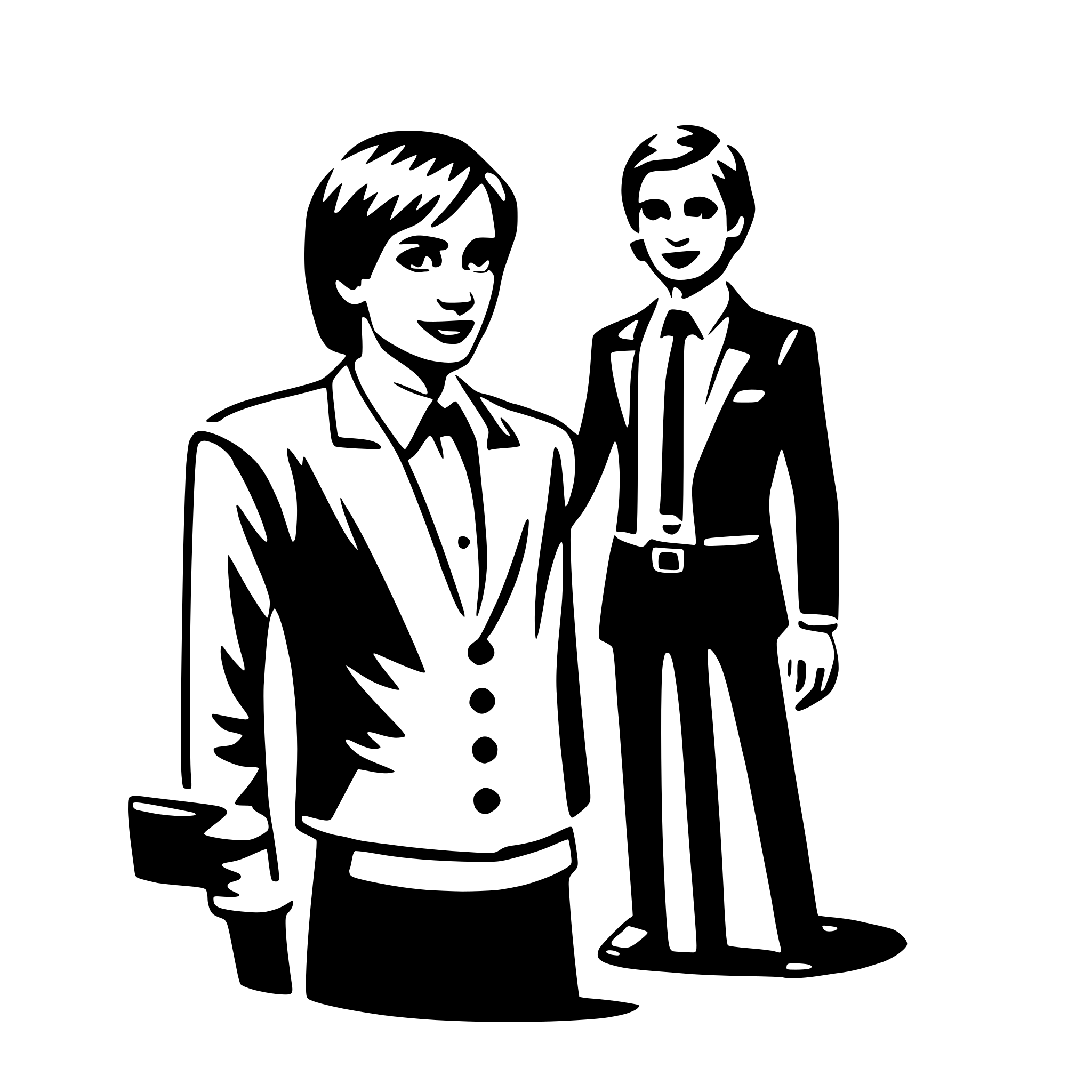 AI-generated SVG of 'salesperson'