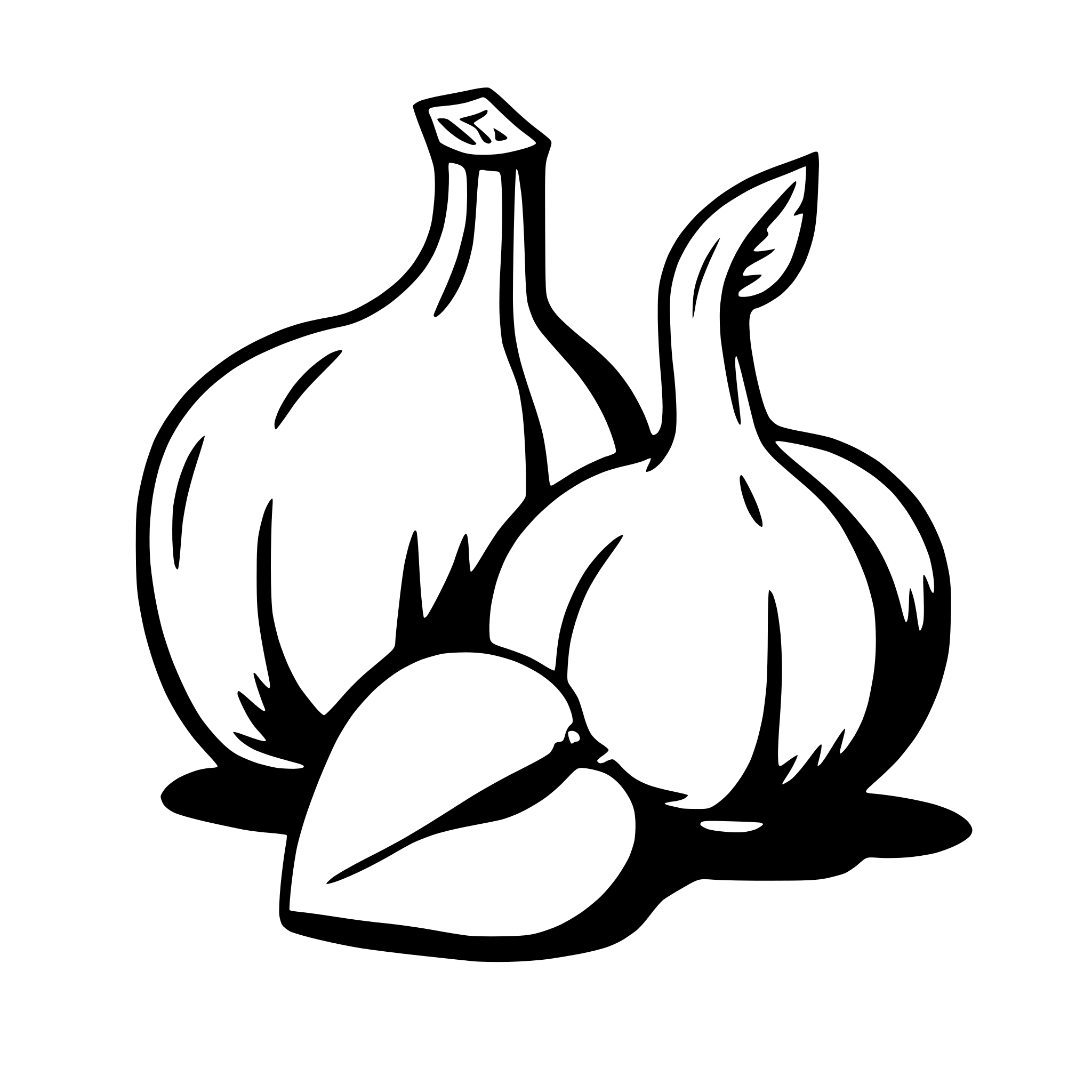 AI-generated SVG of 'garlic'