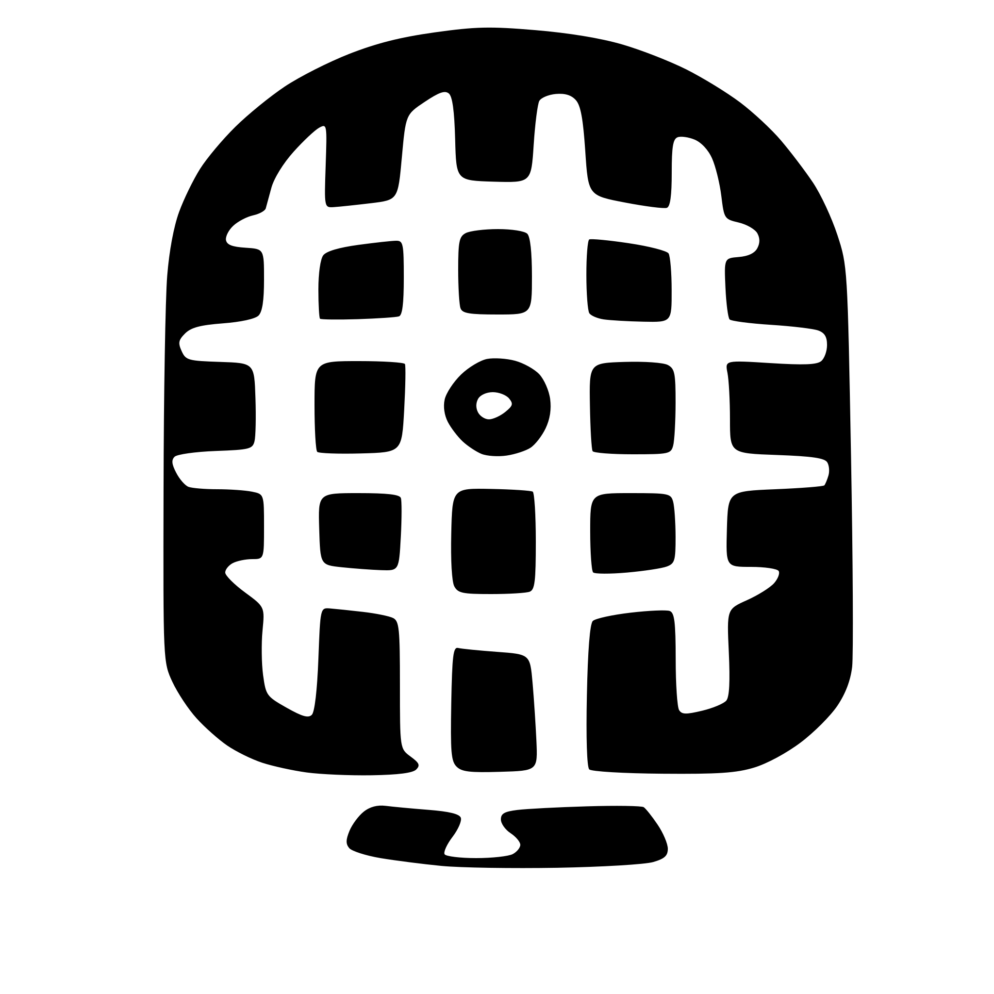 AI-generated SVG of a radar scan