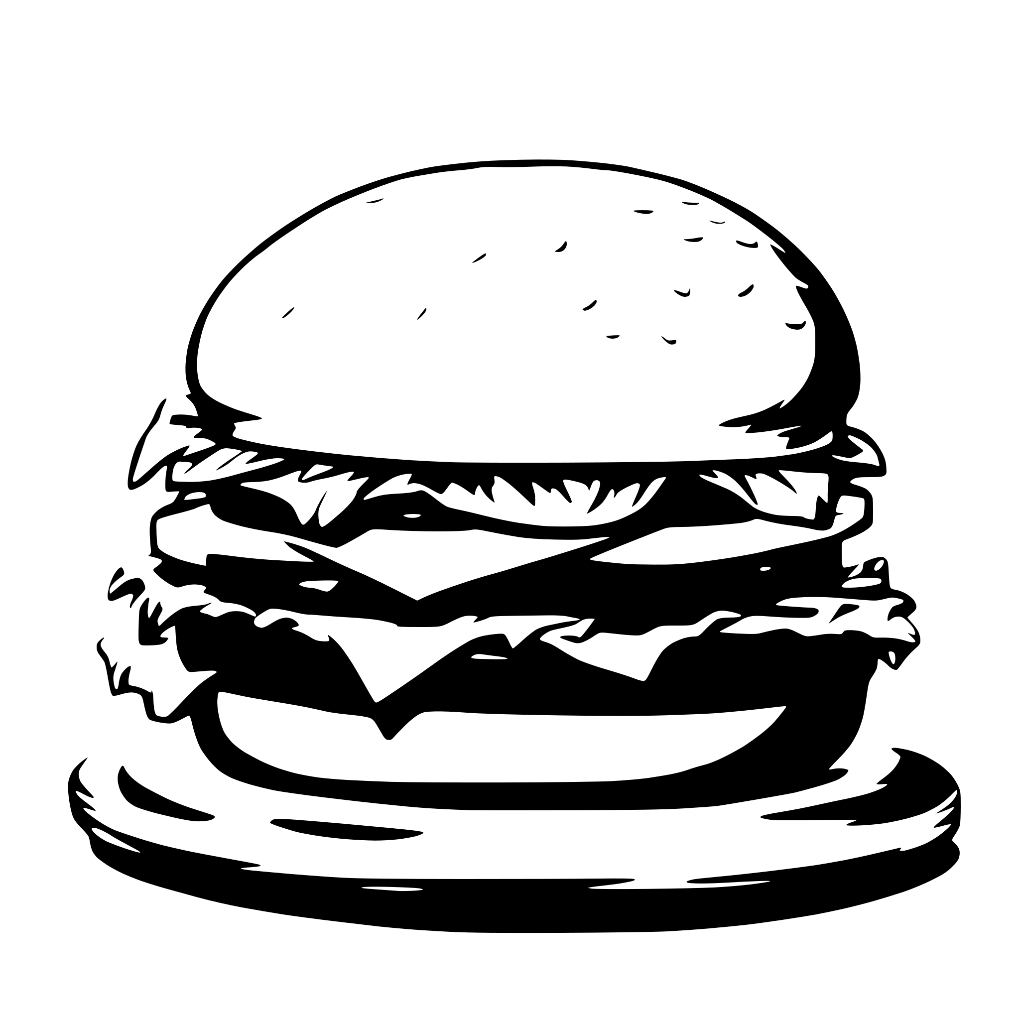 AI-generated SVG of a hamburger