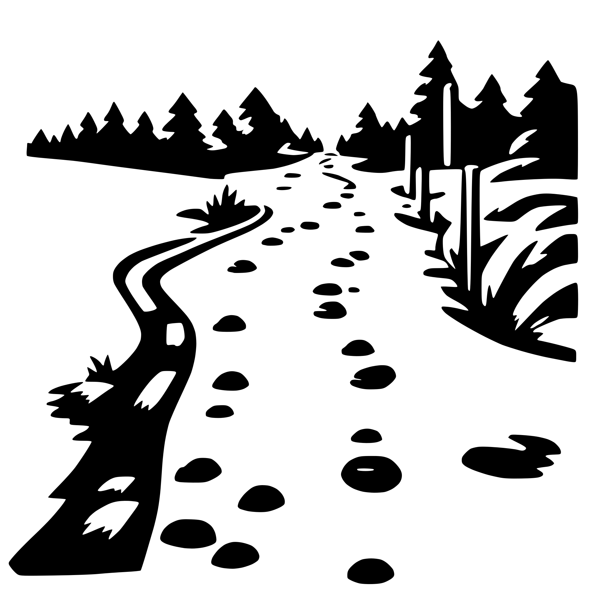 AI-generated SVG of 'a path line dotted'