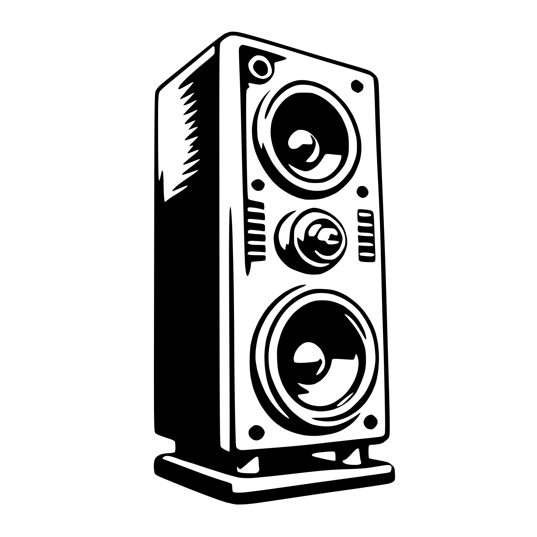 AI-generated SVG of 'speaker'