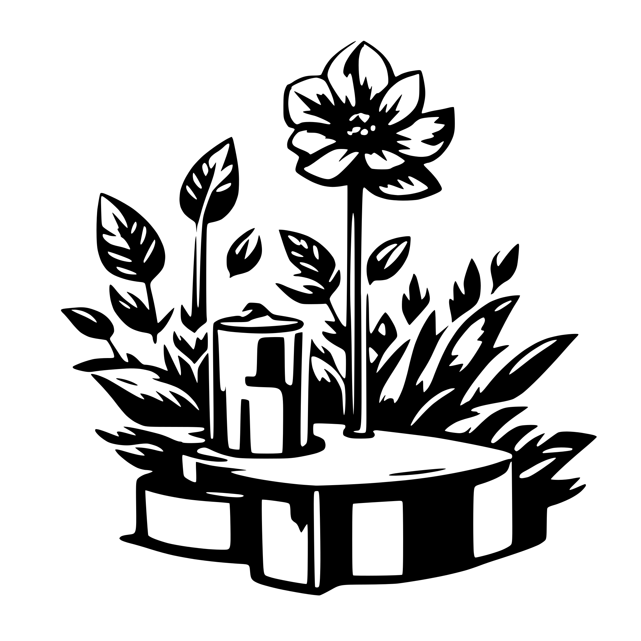 AI-generated SVG of 'designing'