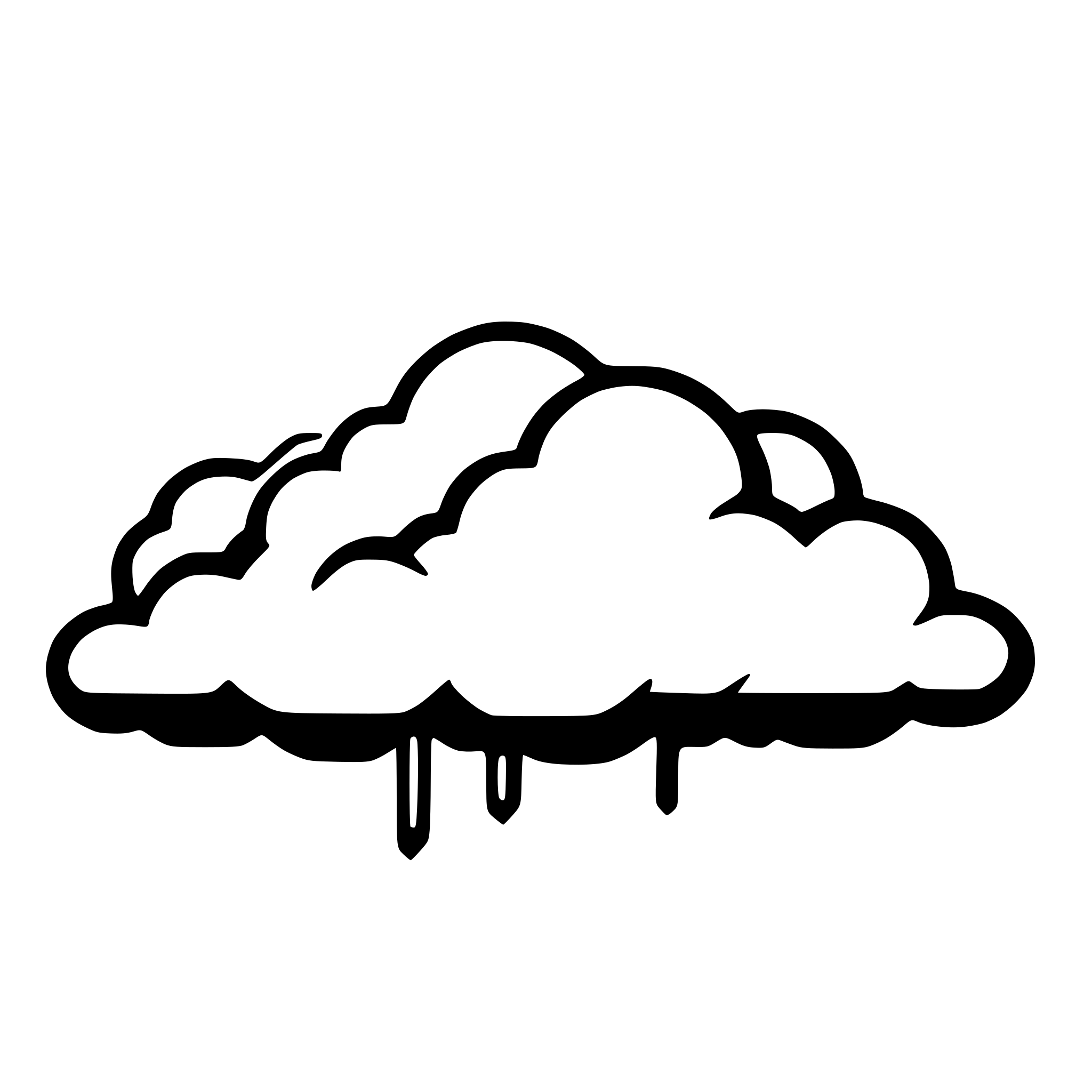 AI-generated SVG of 'cloud outline'