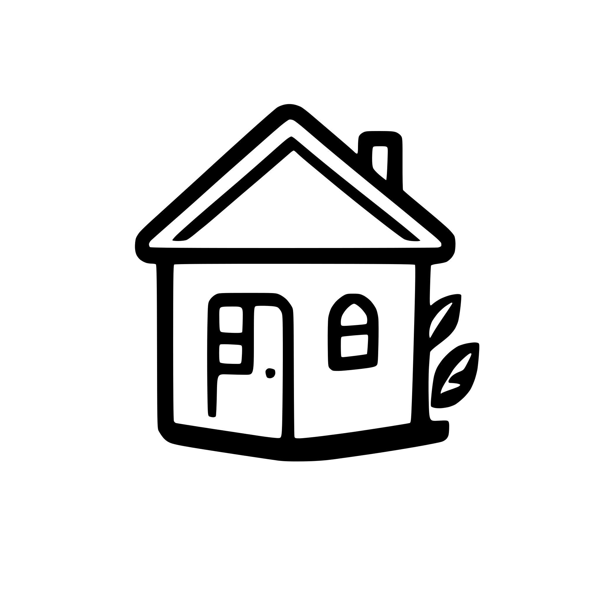 AI-generated SVG of a house