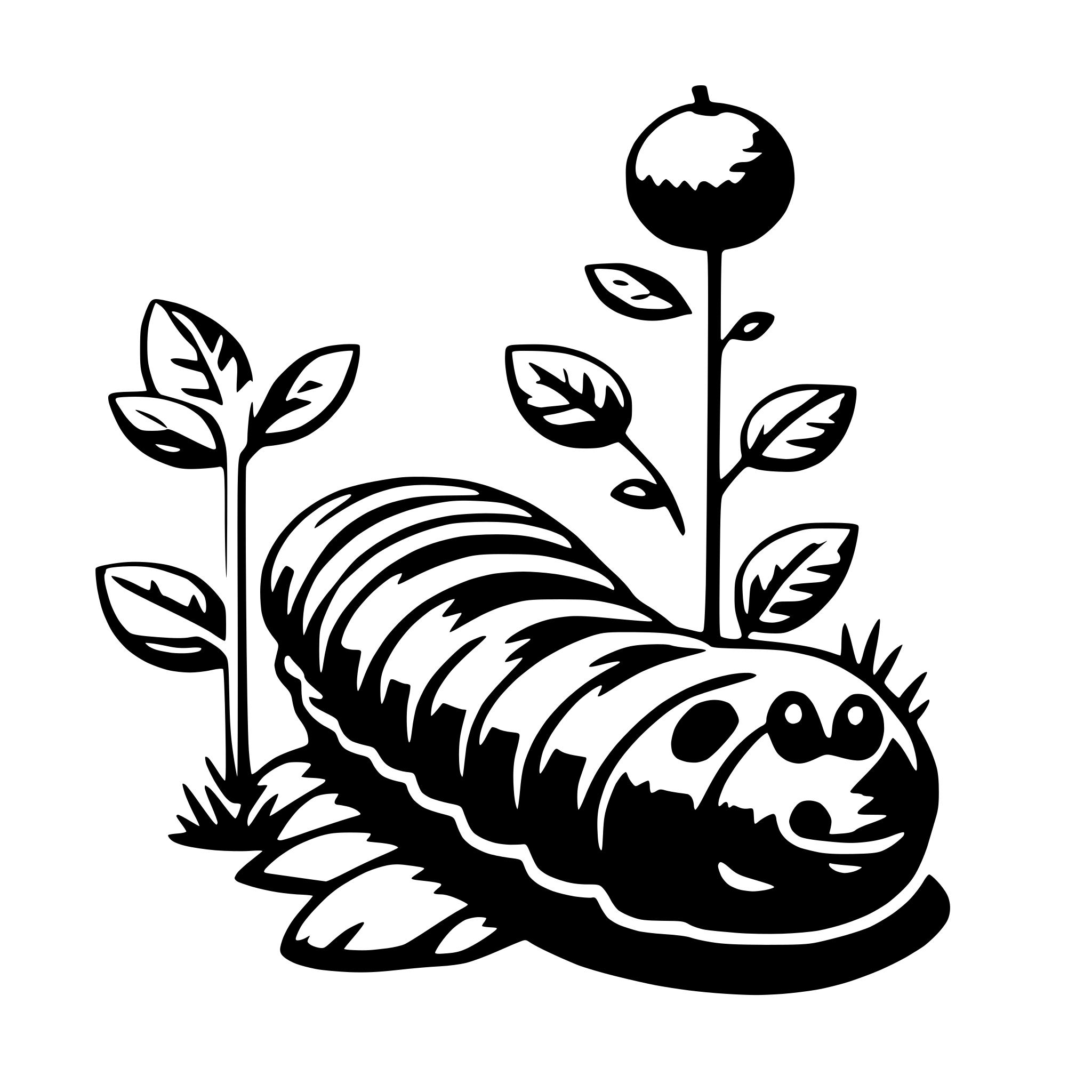 AI-generated SVG of 'caterpillar'