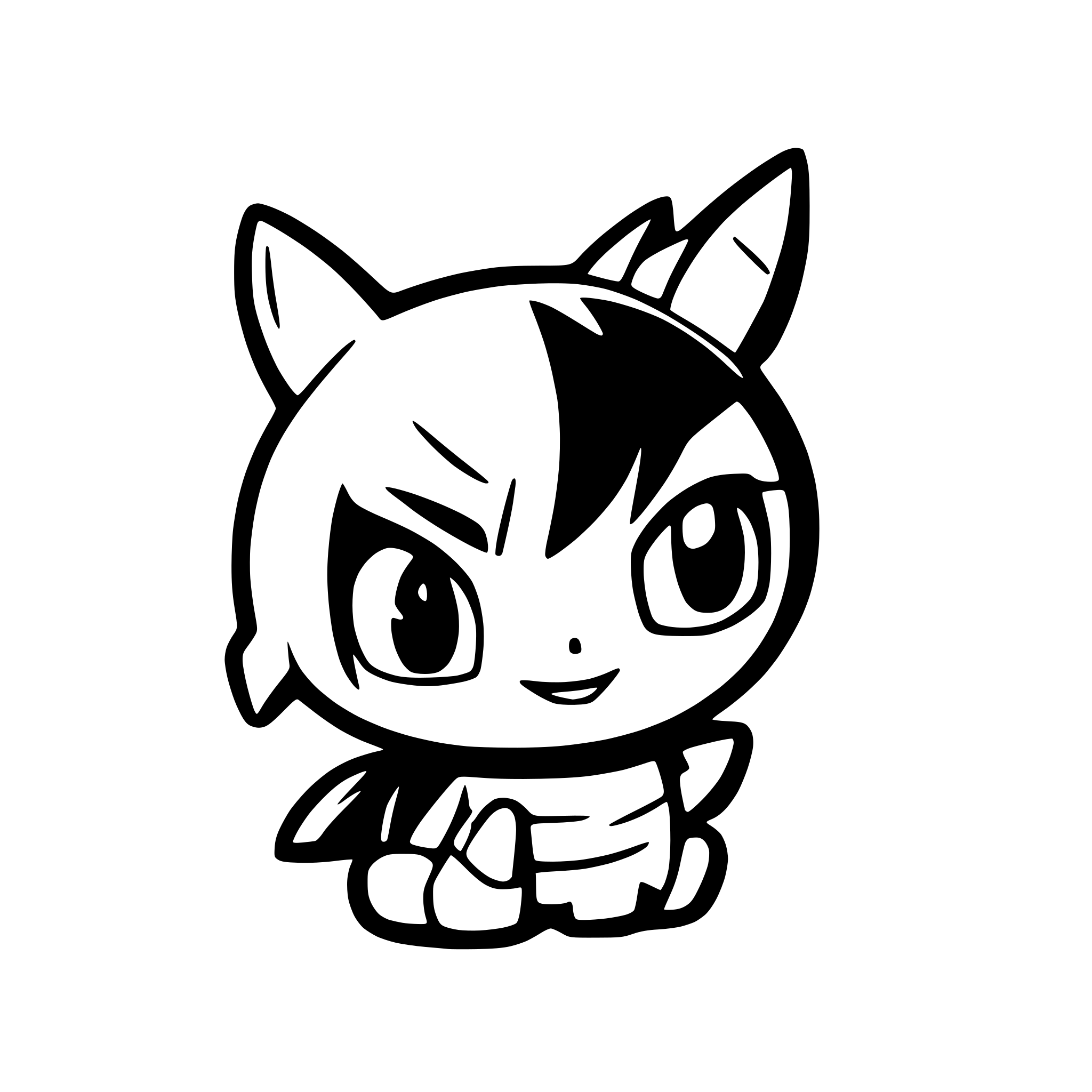 AI-generated SVG of a Dämon