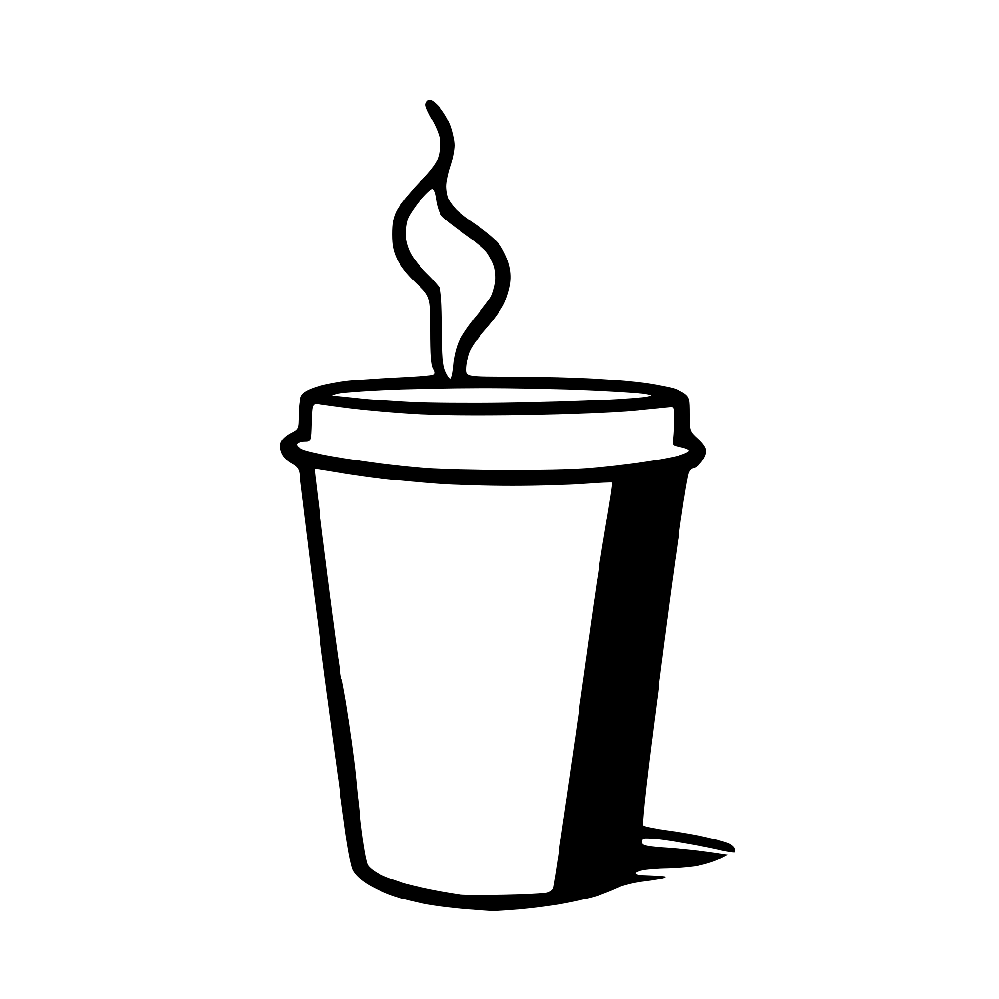 AI-generated SVG of a plain perfect polypaper coffee cup