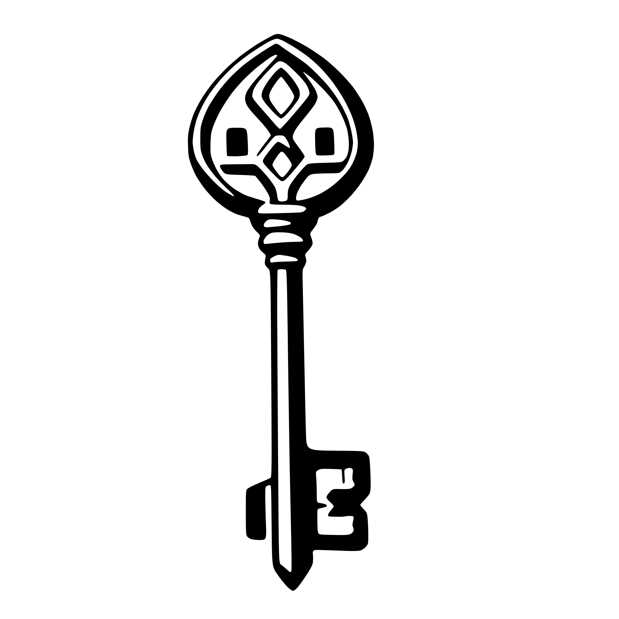 AI-generated SVG of 'key'