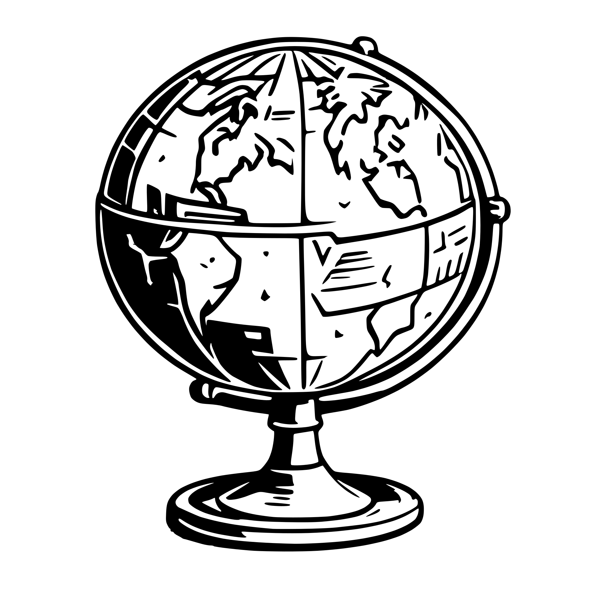 AI-generated SVG of a "A globe with research papers flying around it like satellites, symbolizing the global recognition that comes with publishing in Scopus indexed journals. The globe should be detailed, with a modern, clean look, and the flying papers should create a dynamic sense of motion."