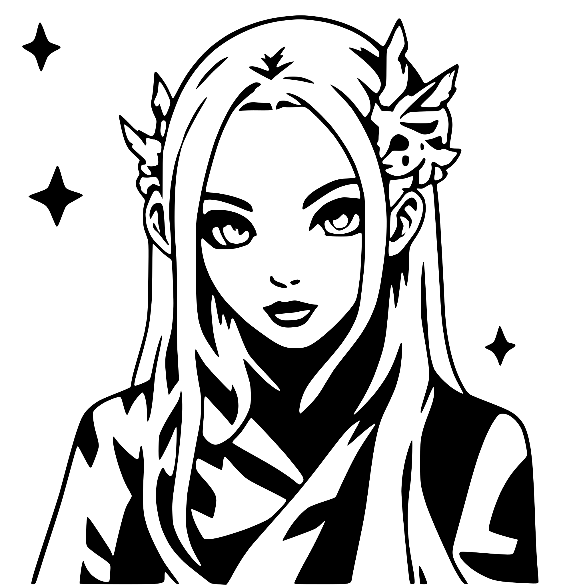 AI-generated SVG of a Antichrist