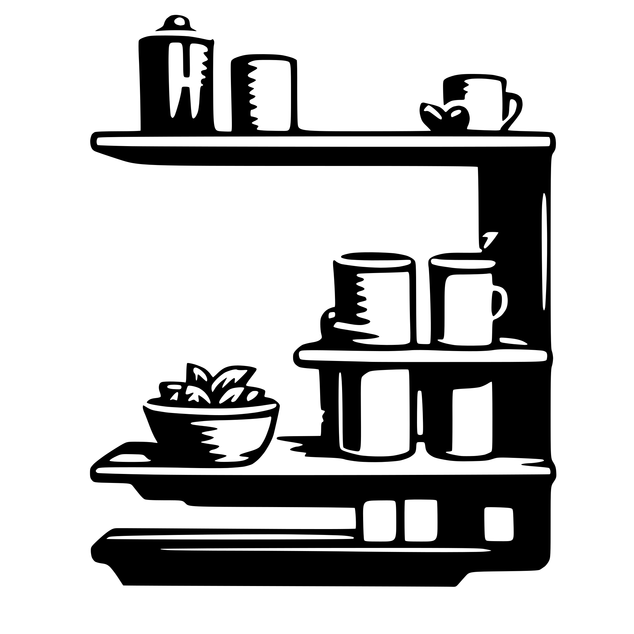 AI-generated SVG of 'shelf'