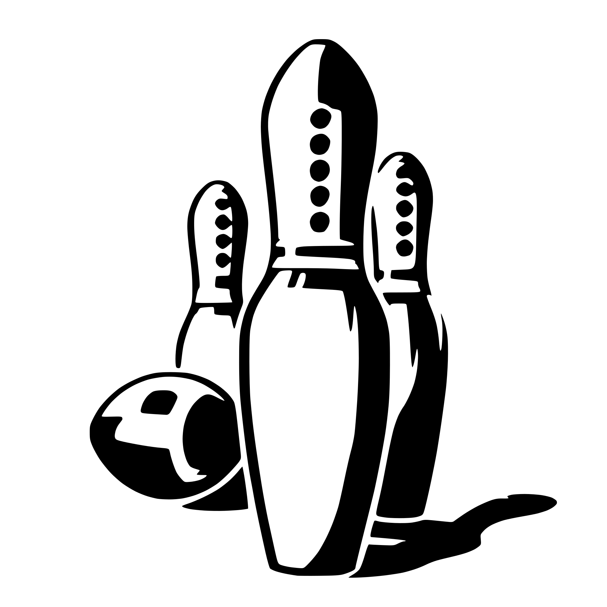 AI-generated SVG of 'bowling pins'
