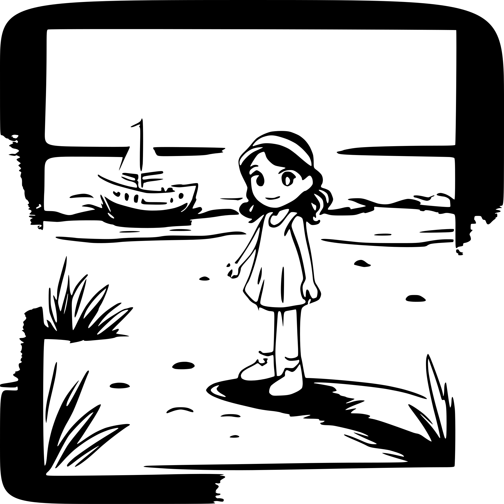 AI-generated SVG of a Título do Livro: Foquinha Lili Estilo: Infantil / Cartoon Formato: 15 páginas (1 capa + 14 de conteúdo)  Capa Texto: Foquinha Lili Uma aventura no fundo do mar!  Imagem: Foquinha Lili sorridente, com um laço rosa na cabeça, nadando entre peixinhos coloridos, estrelas-do-mar e bolhas.  Página 1 Texto: No fundo do oceano, morava uma focazinha fofa e curiosa chamada Lili.  Imagem: Lili nadando perto de uma concha, com olhos brilhando de curiosidade.  Página 2 Texto: Lili adorava explorar os recifes