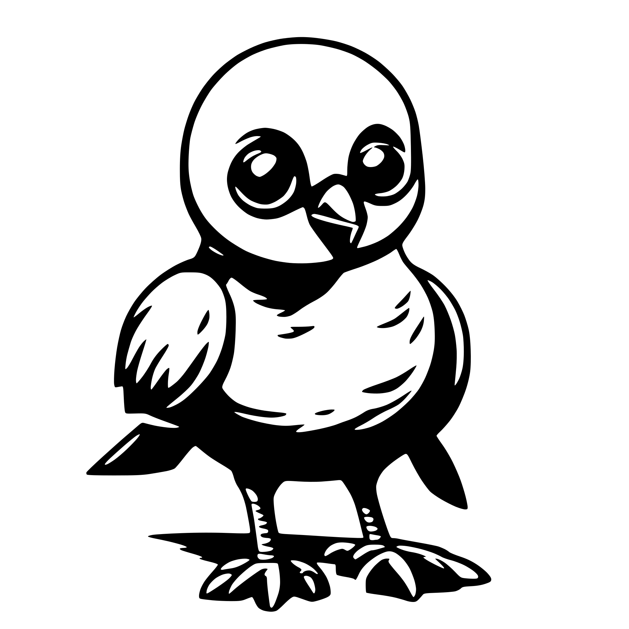AI-generated SVG of a Bird