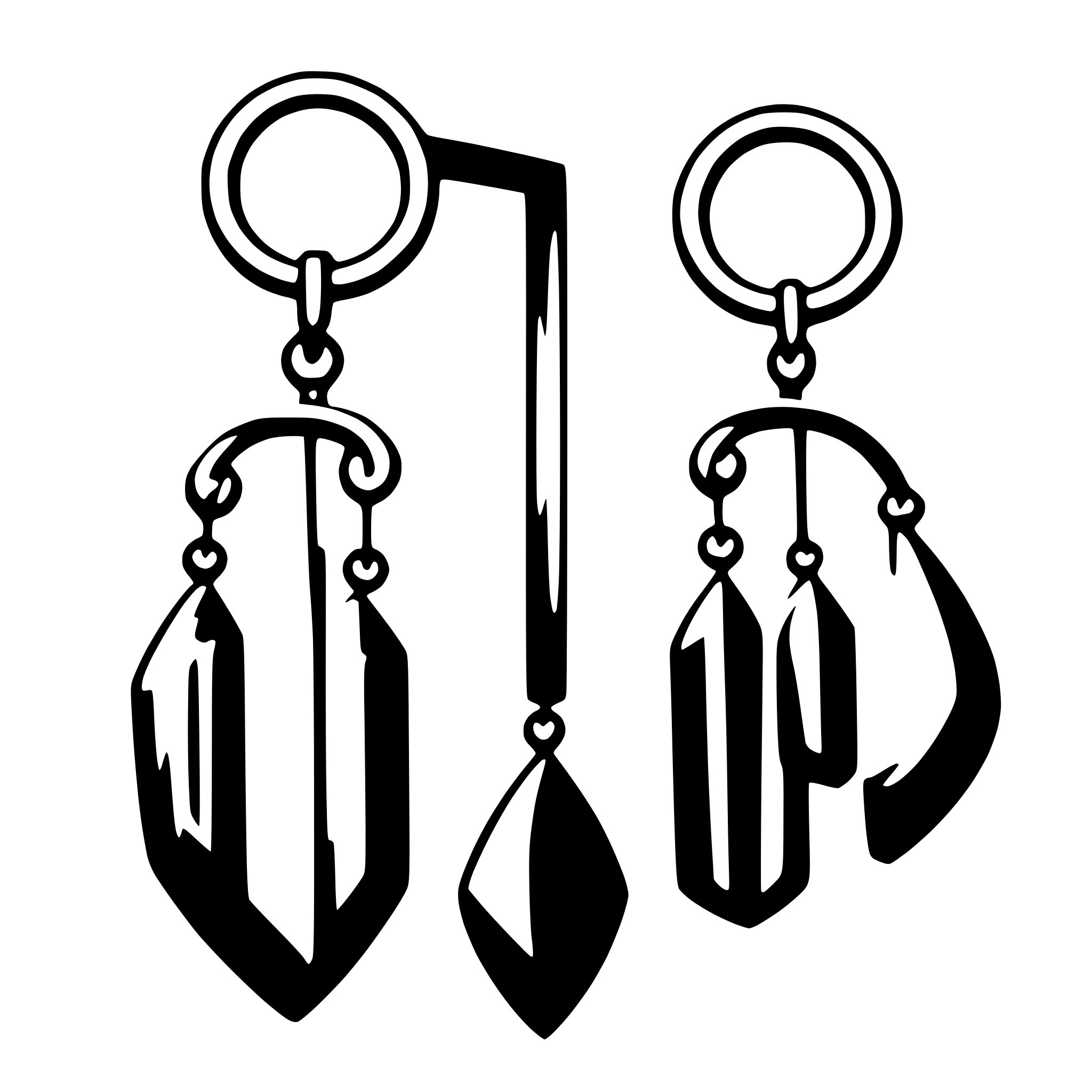 AI-generated SVG of 'earrings'