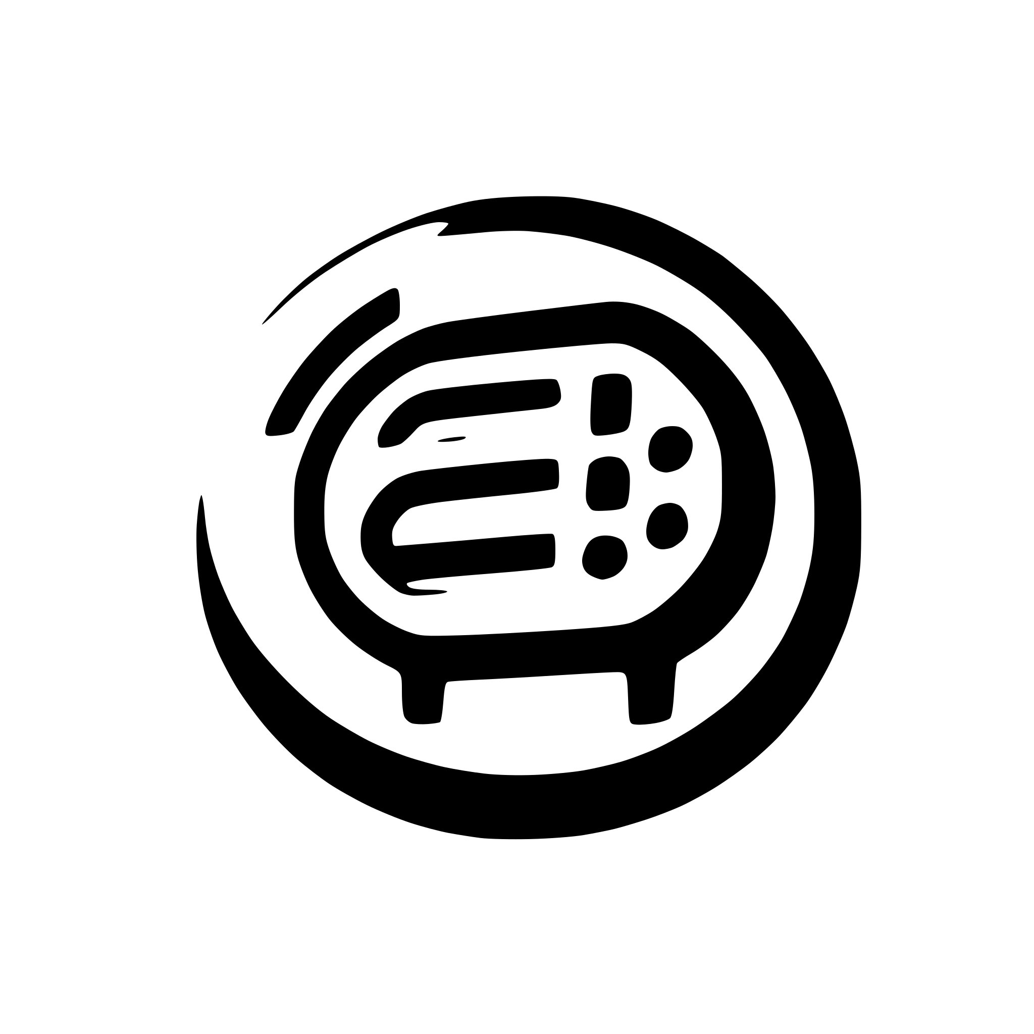 AI-generated SVG of 'simple logo for radio application called meshcore'