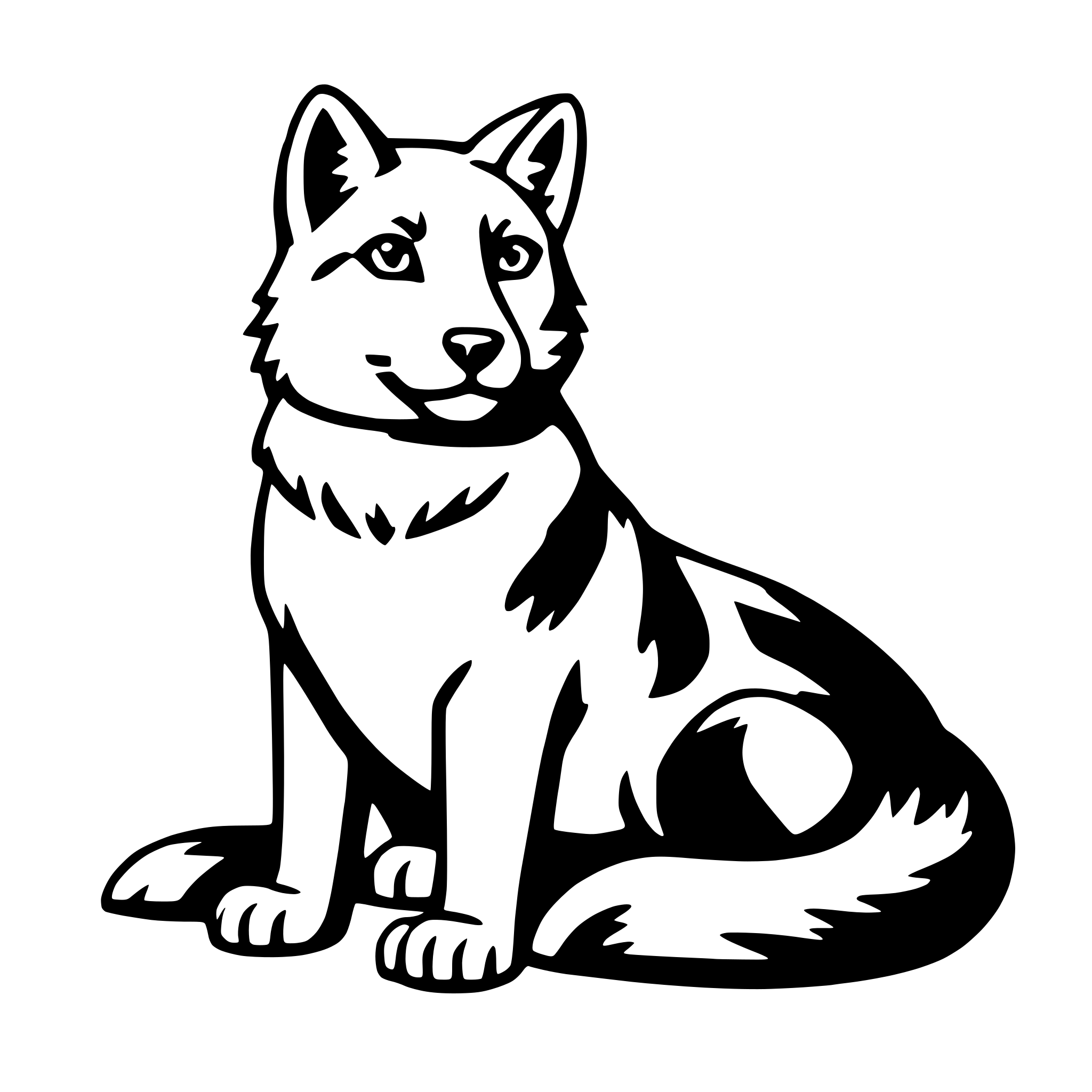 AI-generated SVG of a inari