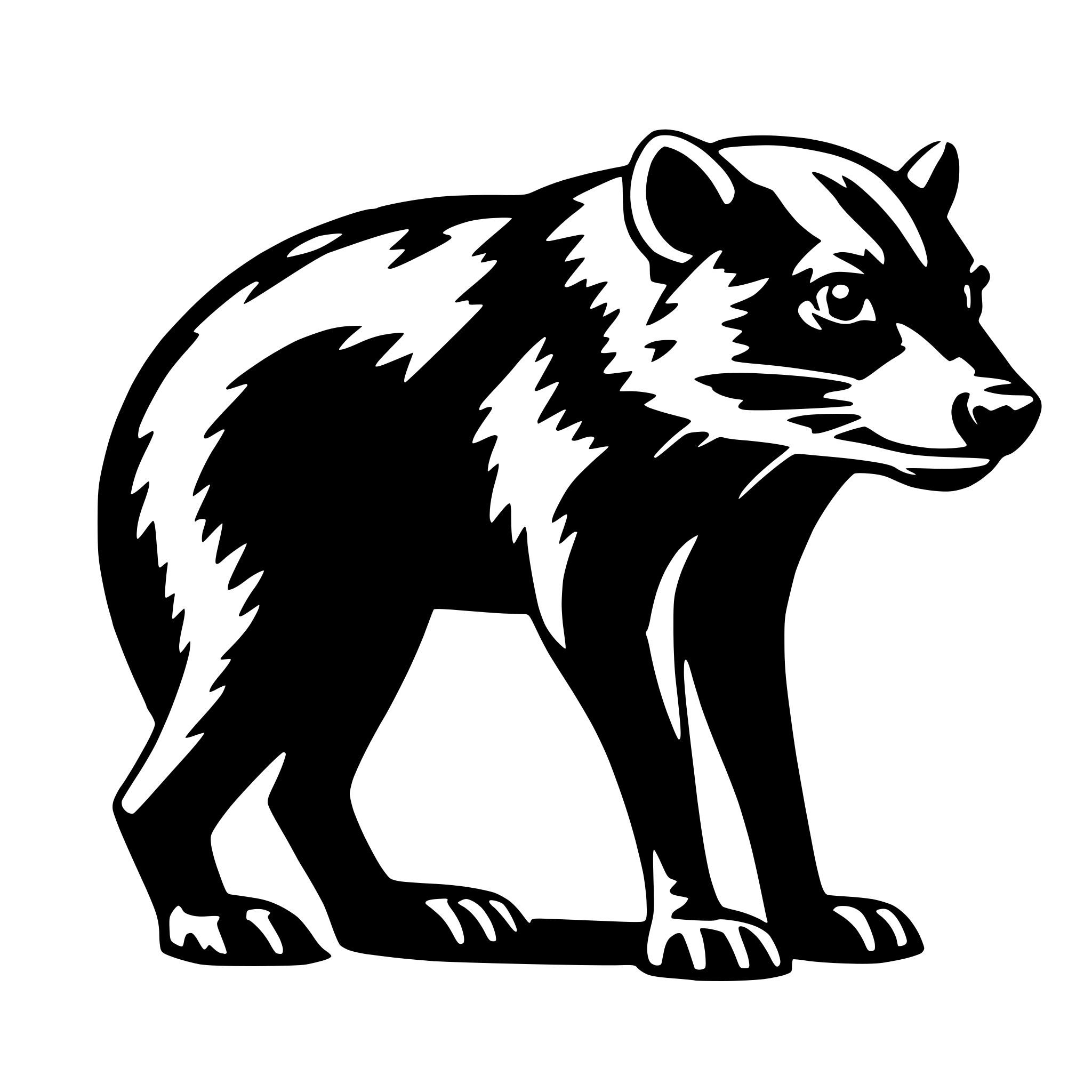 AI-generated SVG of 'tasmanian devil'