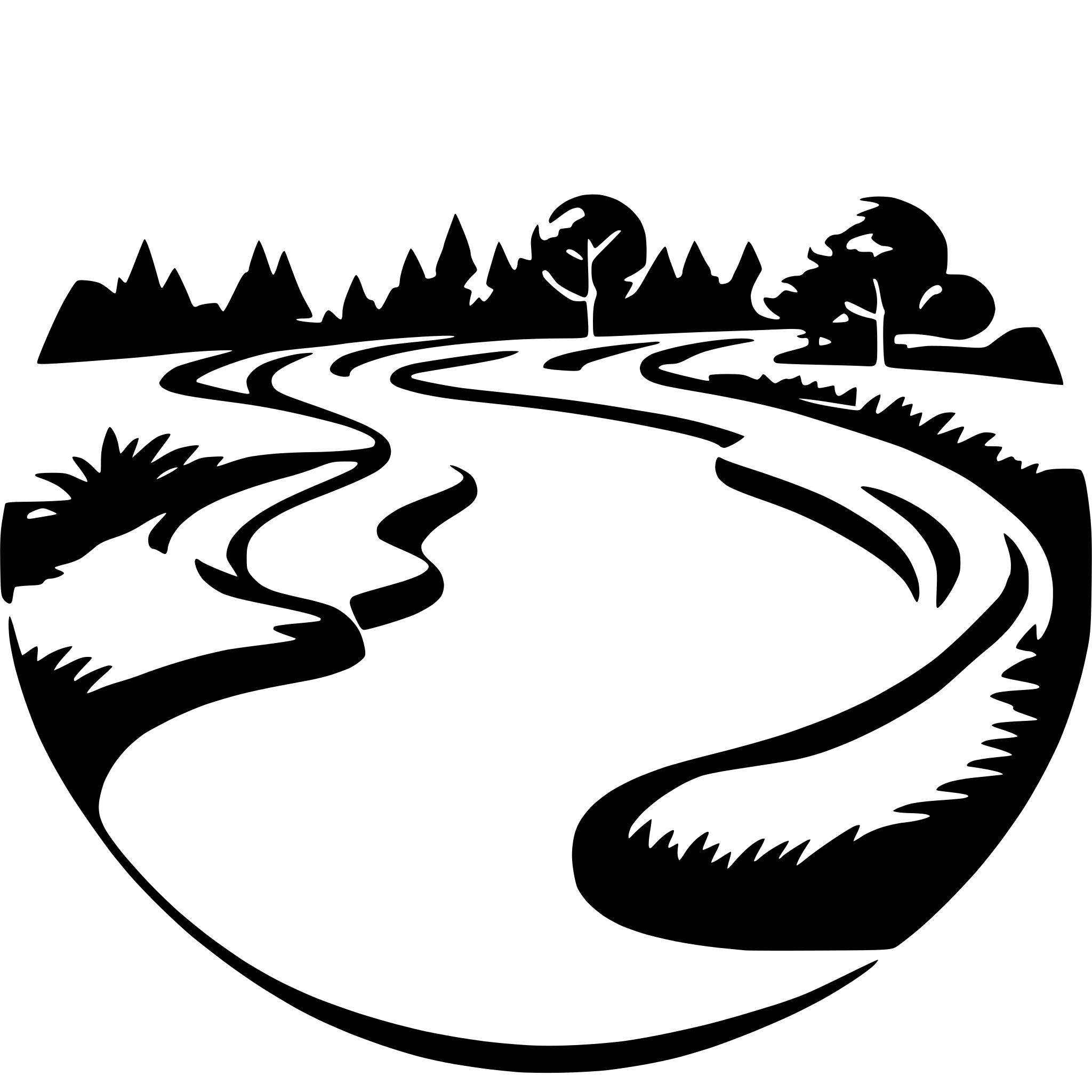AI-generated SVG of 'a wavy path circle'
