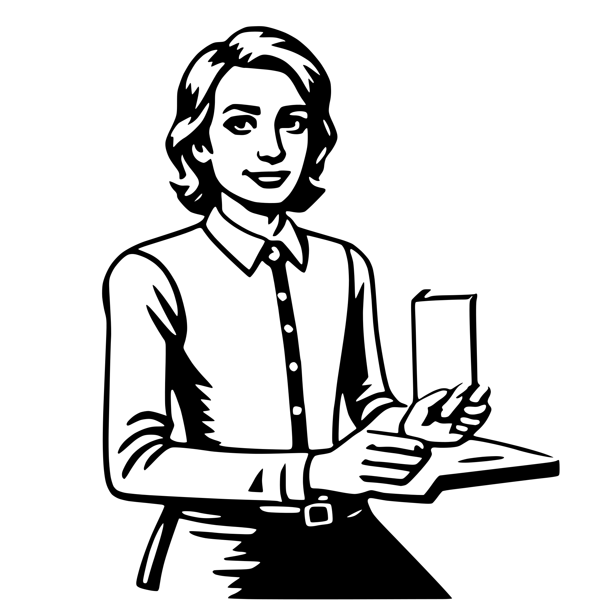 AI-generated SVG of a teacher