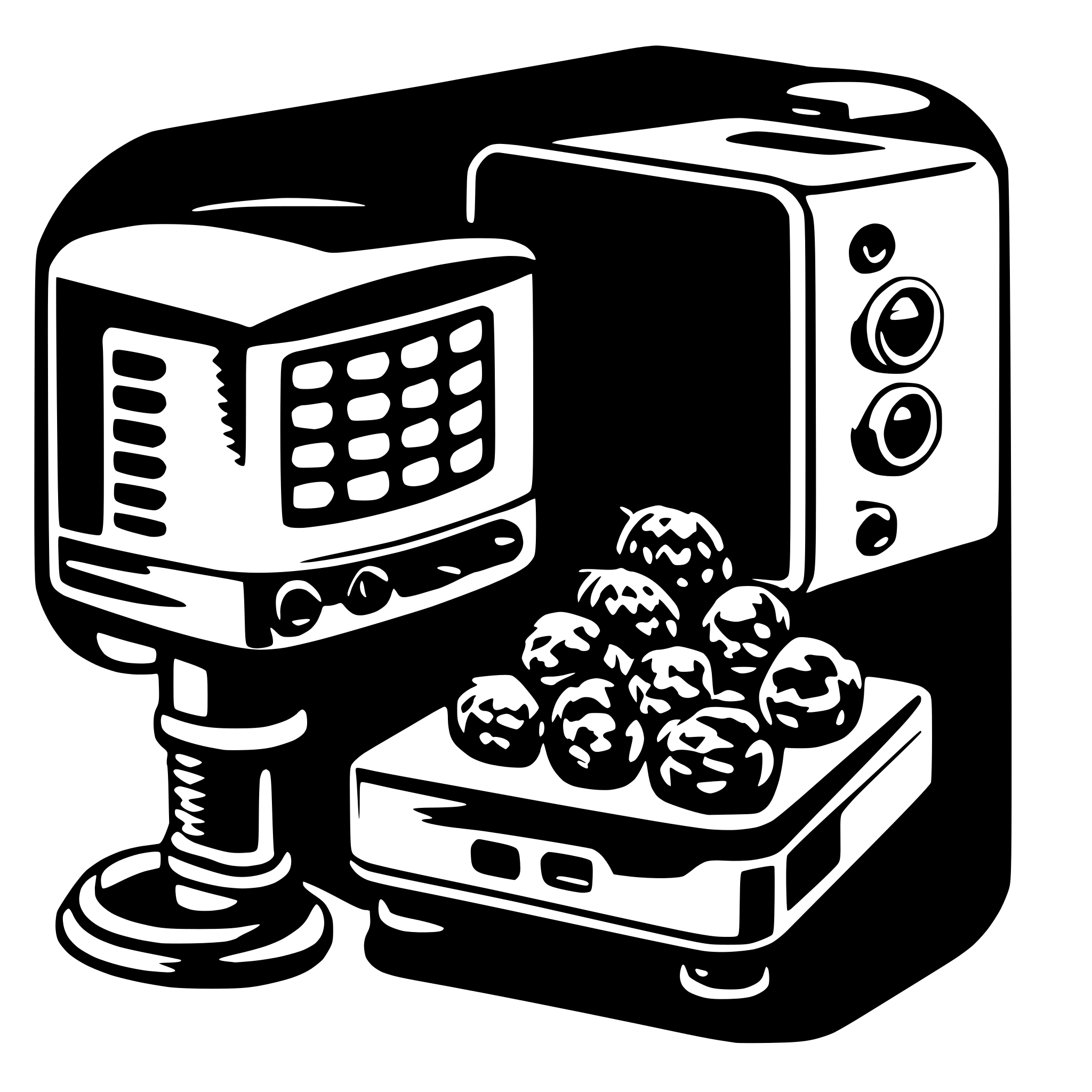 AI-generated SVG of a raspberry pi 4 being setup
