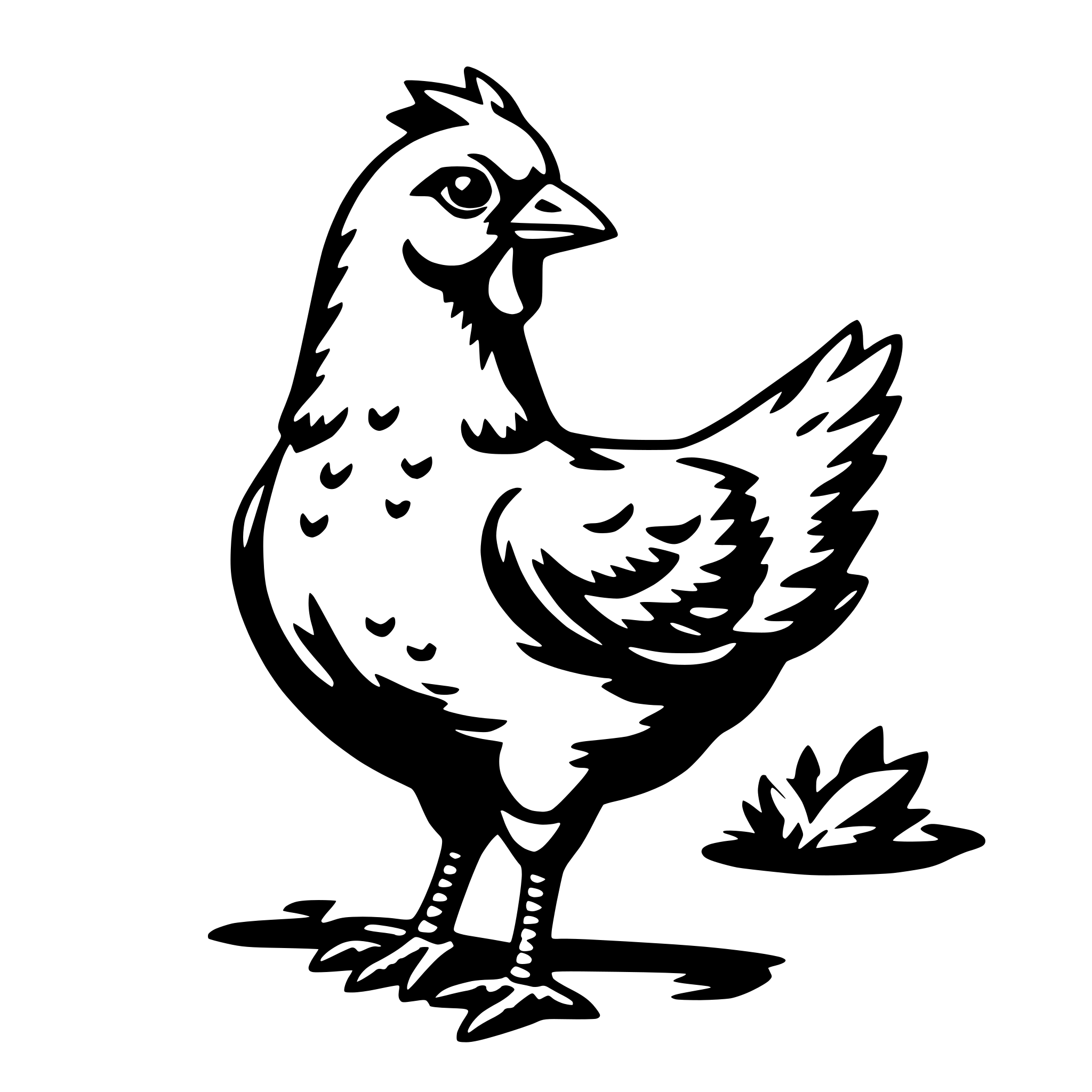 AI-generated SVG of 'chicken'